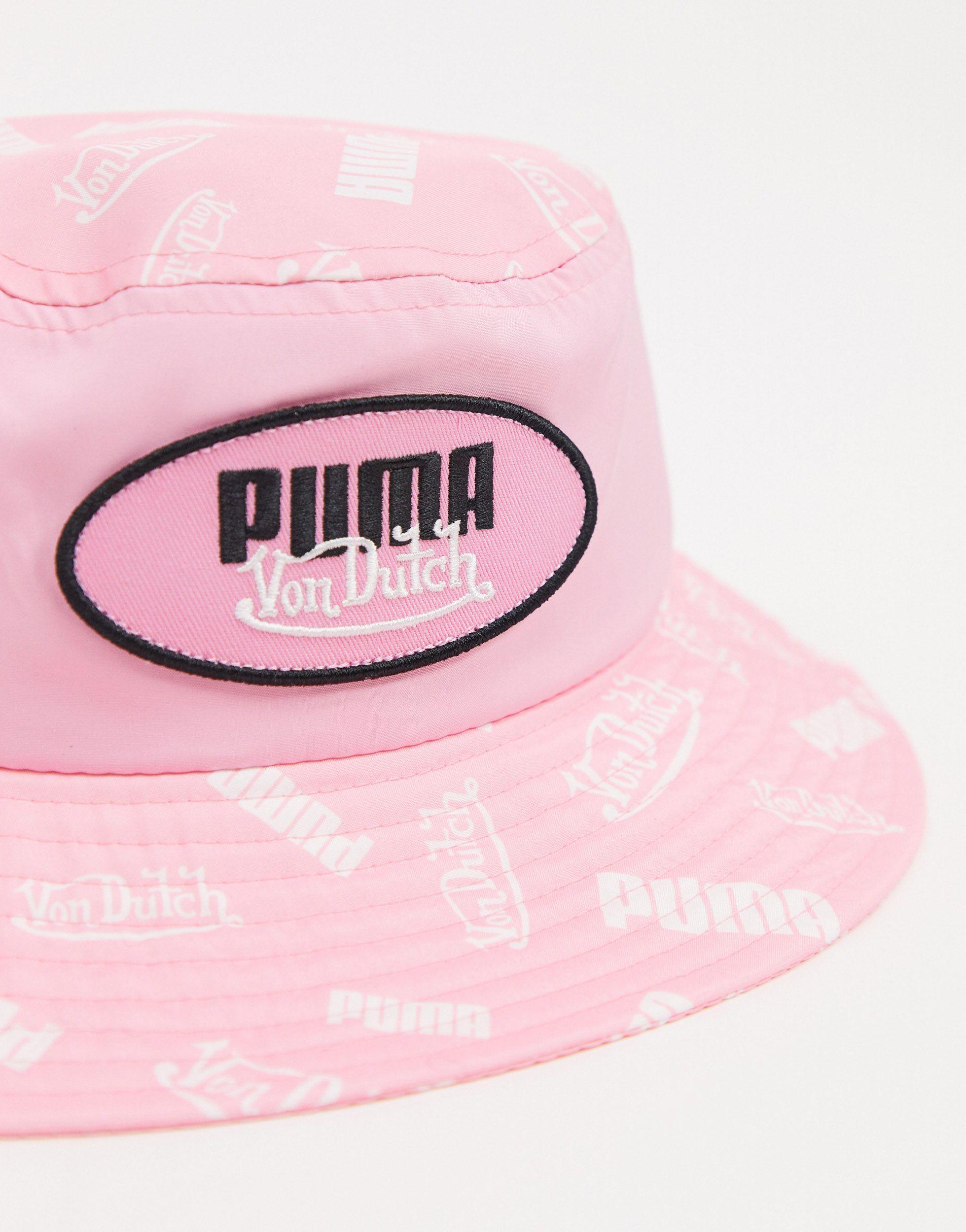 PUMA X Von Dutch Bucket Hat in Pink | Lyst