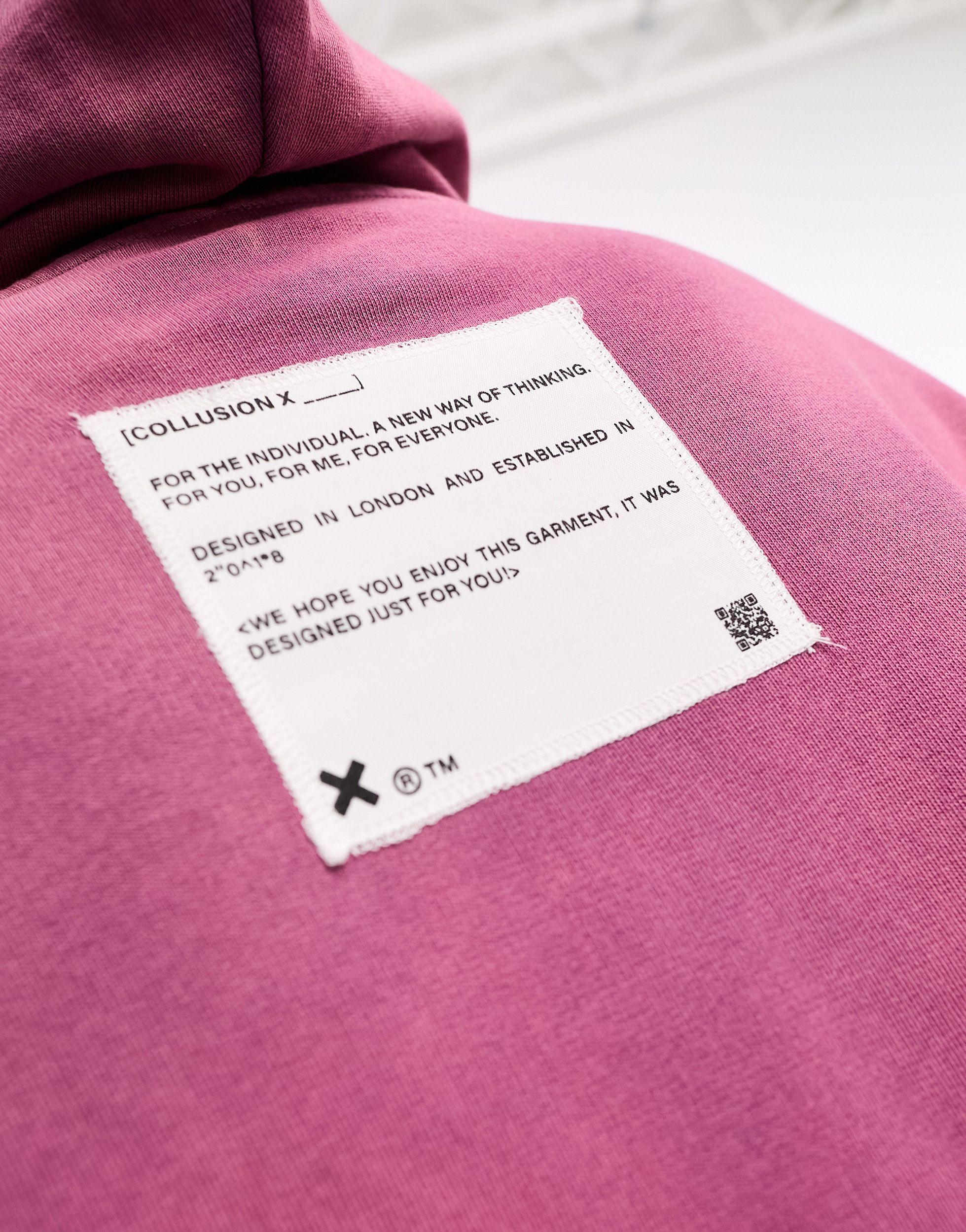 Collusion best sale pink hoodie