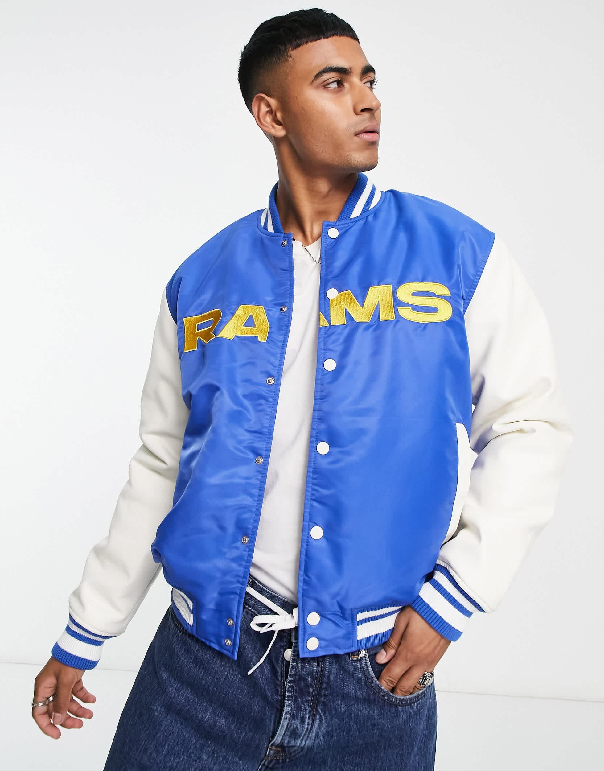 Nfl la rams veste teddy Pull&Bear pour homme en coloris Bleu Lyst