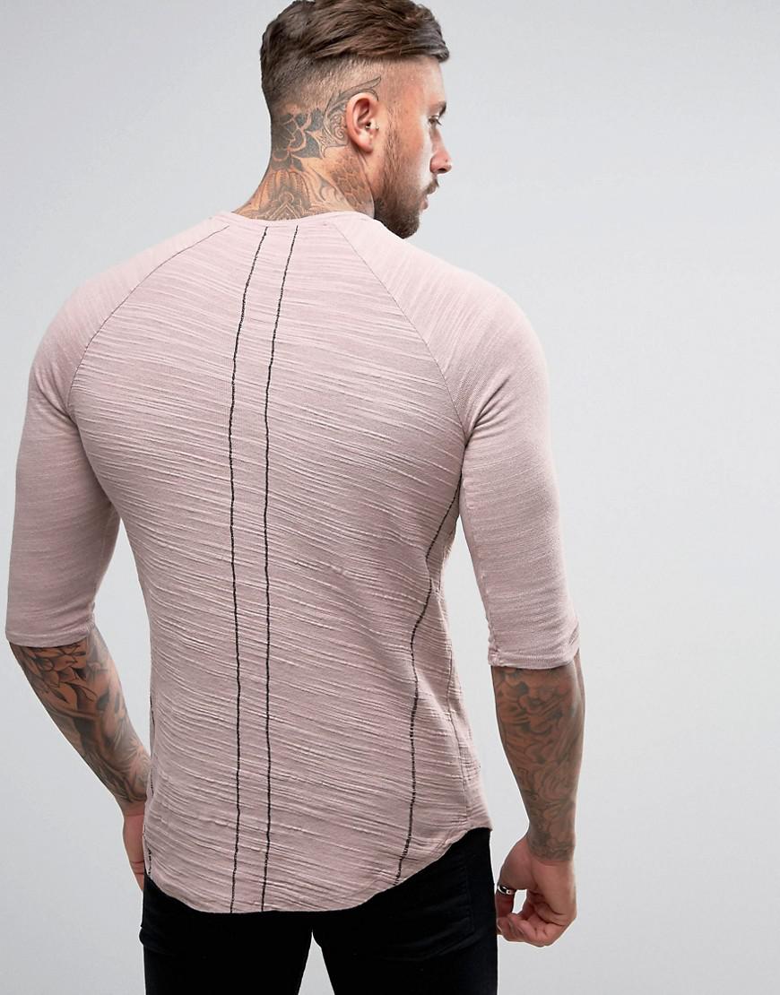 Download Religion 3/4 Sleeve Raglan T-shirt In Ash Pink With ...