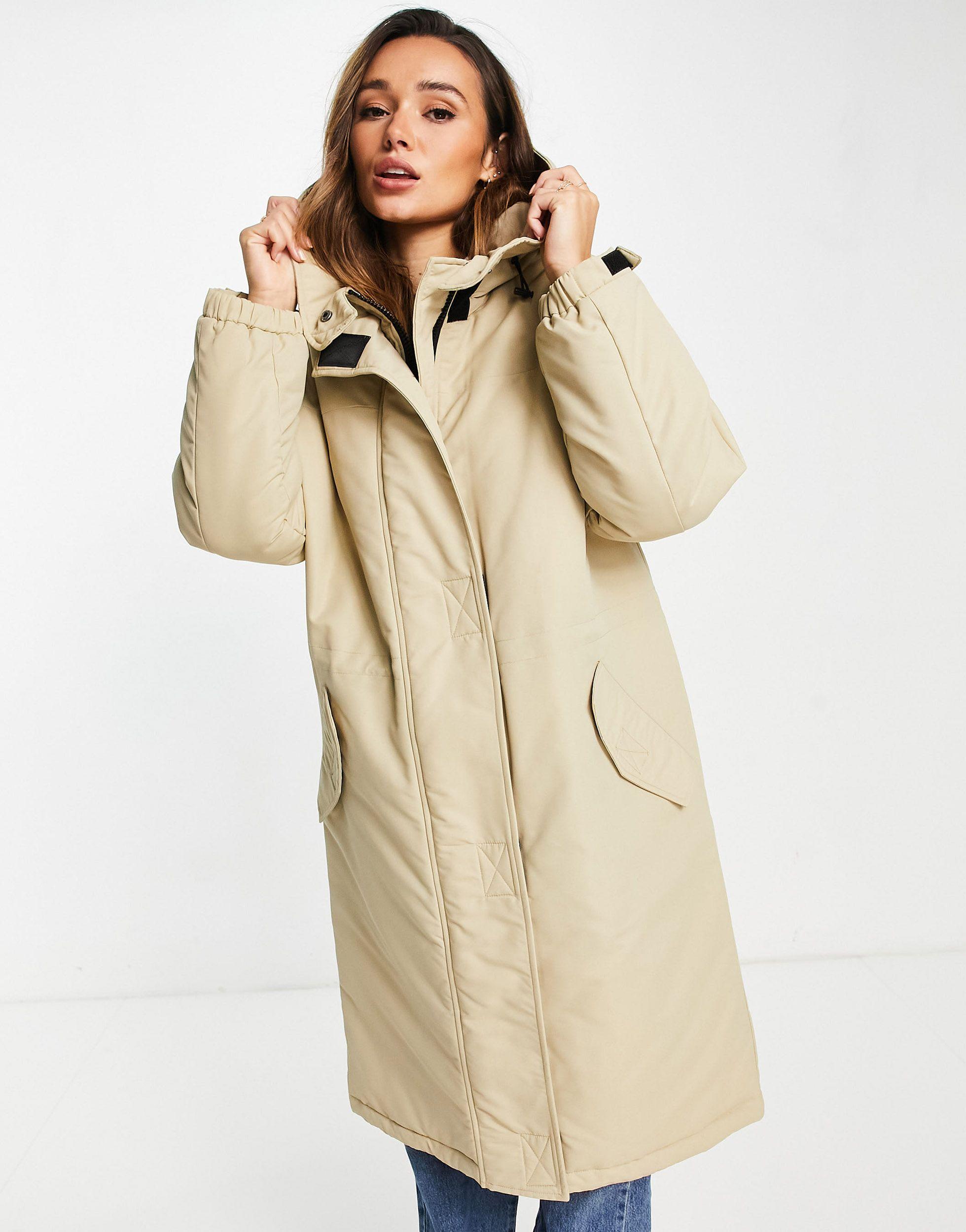 asos parka coats womens