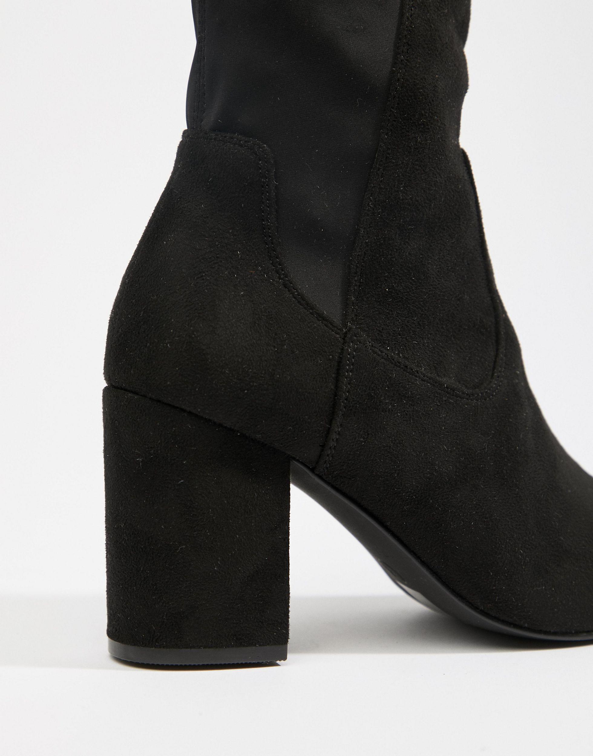 block heel boots wide fit