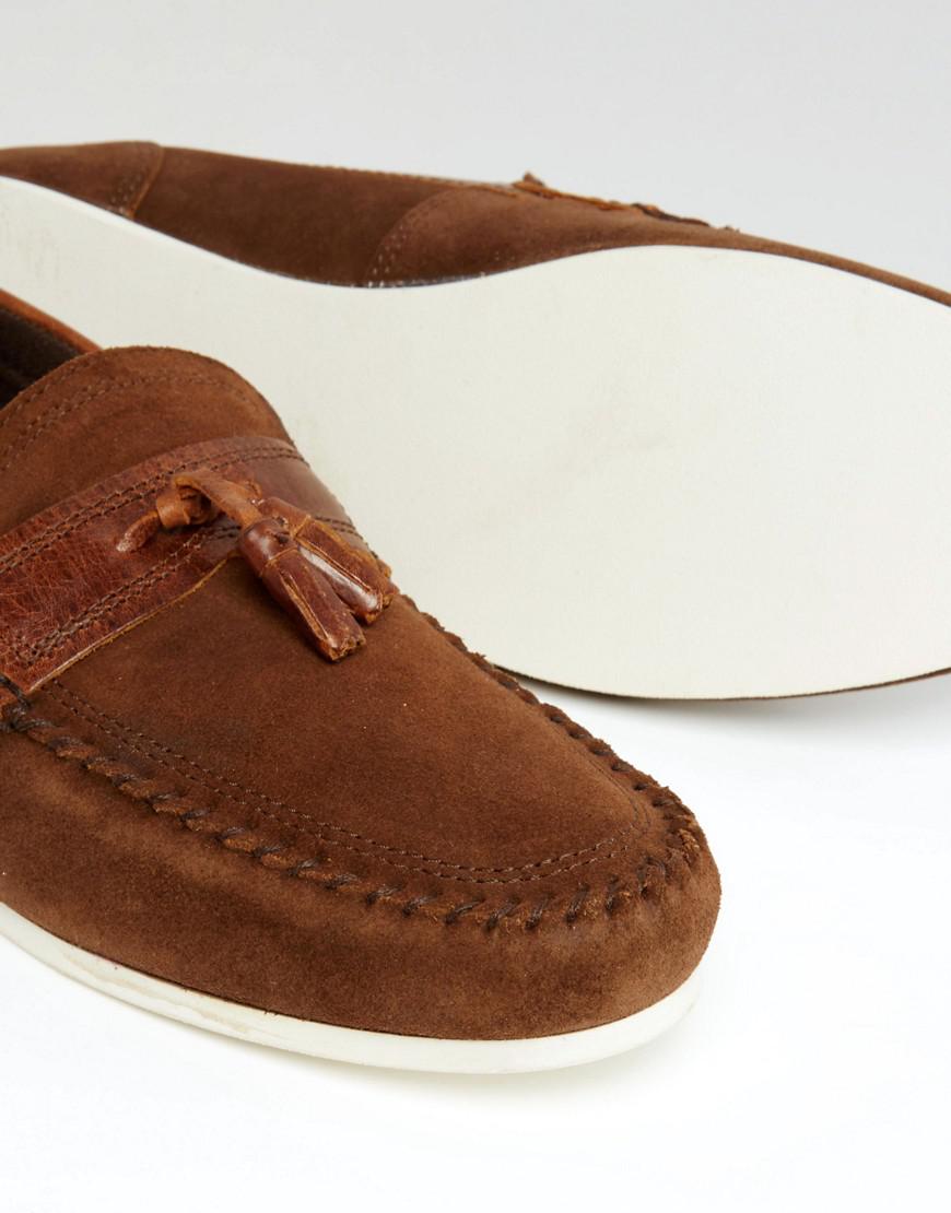 redtape brown loafers