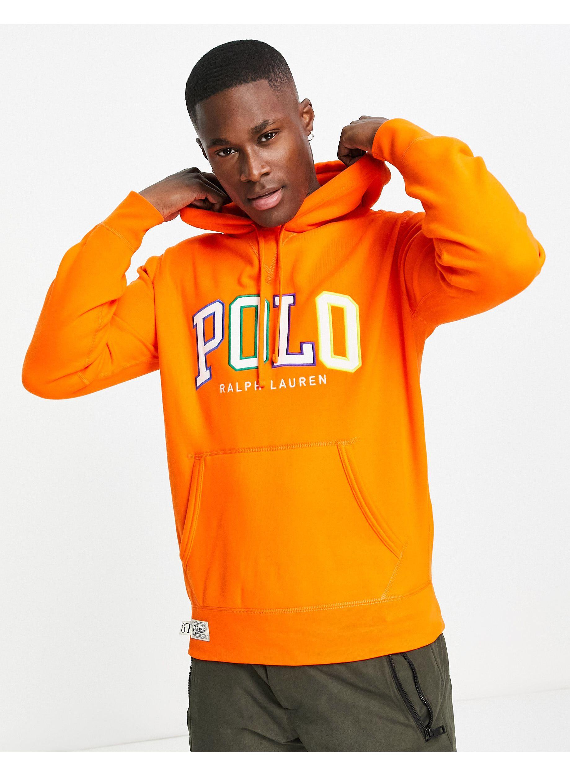 Polo Ralph Lauren icon logo fleece hoodie in navy