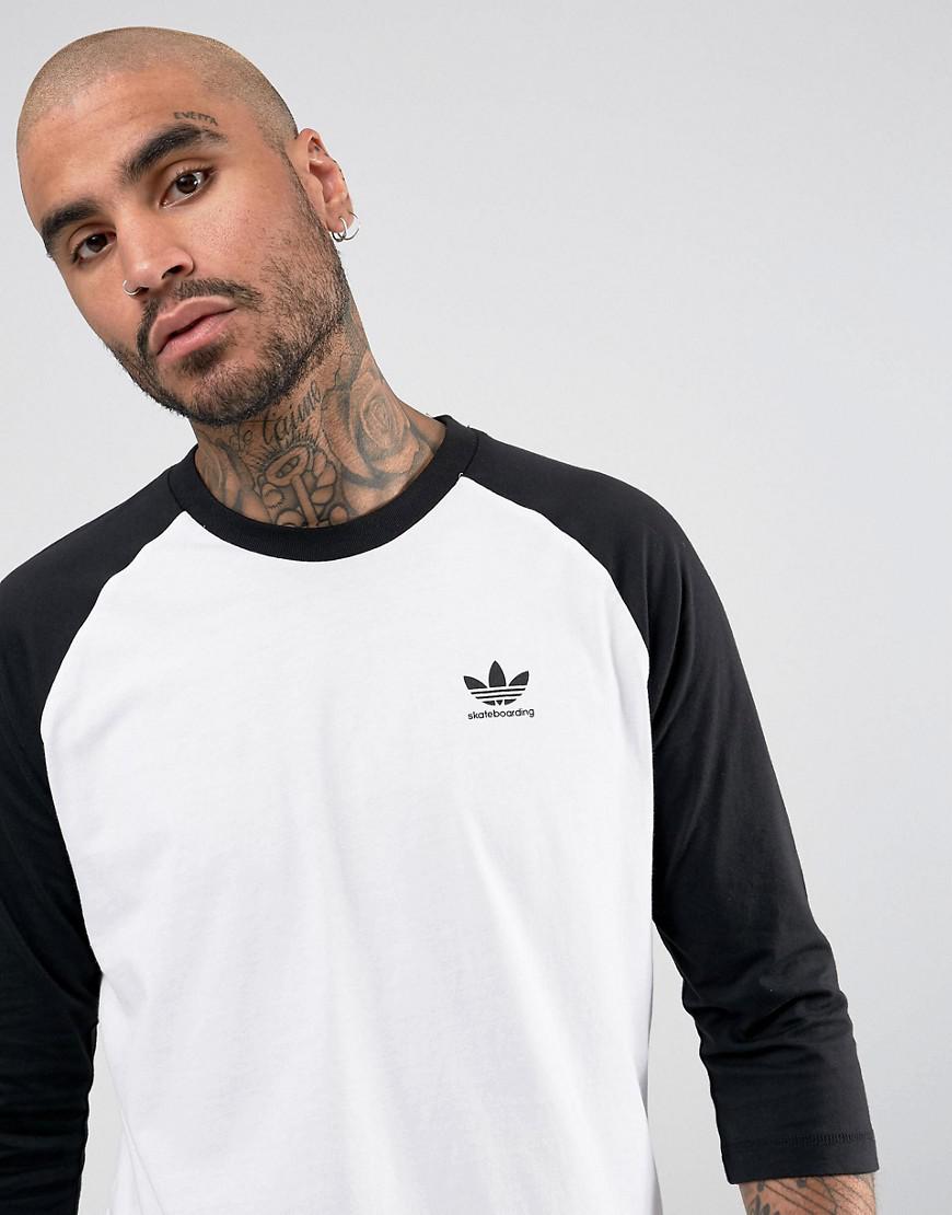 Spiller skak Specificitet Snazzy adidas Originals Adidas Skateboarding Raglan T-shirt In White Br4937 for  Men | Lyst