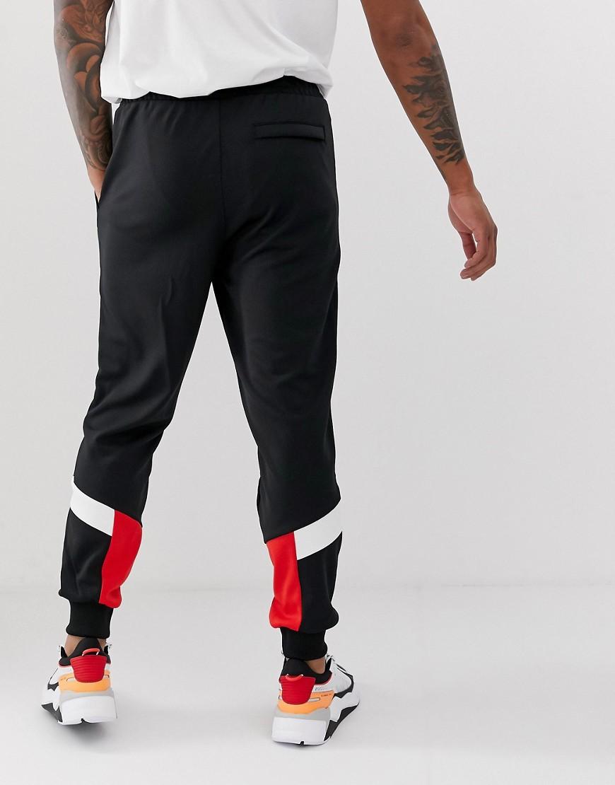 Черные джоггеры с кнопками adidas Originals