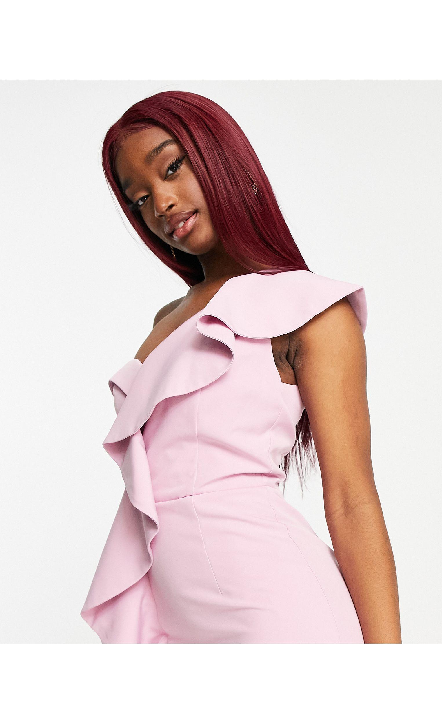 Lavish alice pink frill dress hotsell