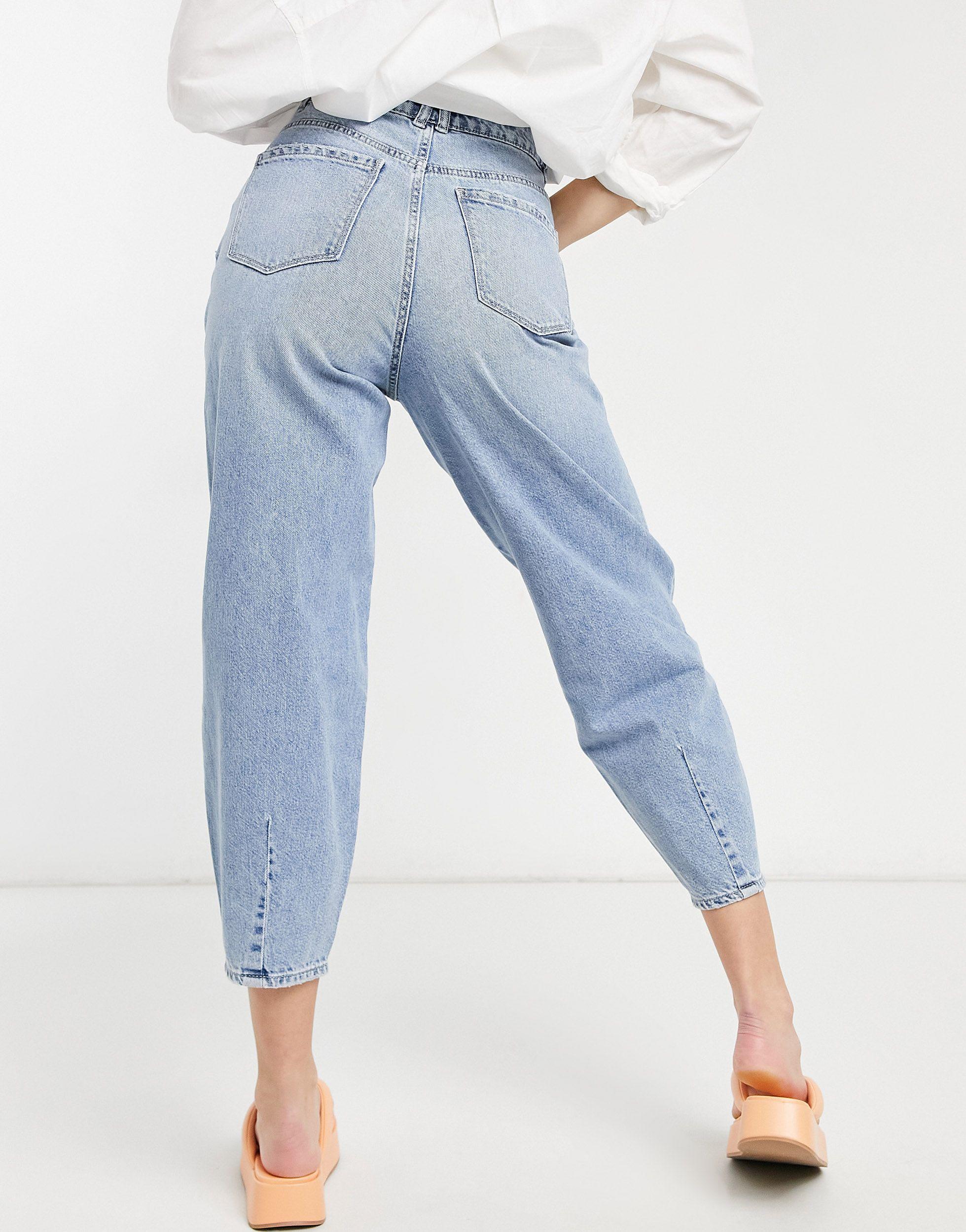 Pimkie Slouchy High Waist Jeans in Blue 