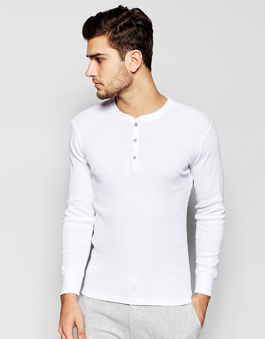 Levi's Cotton Levi's Henley Long Sleeve T-shirt In Muscle Fit in White for  Men | Lyst