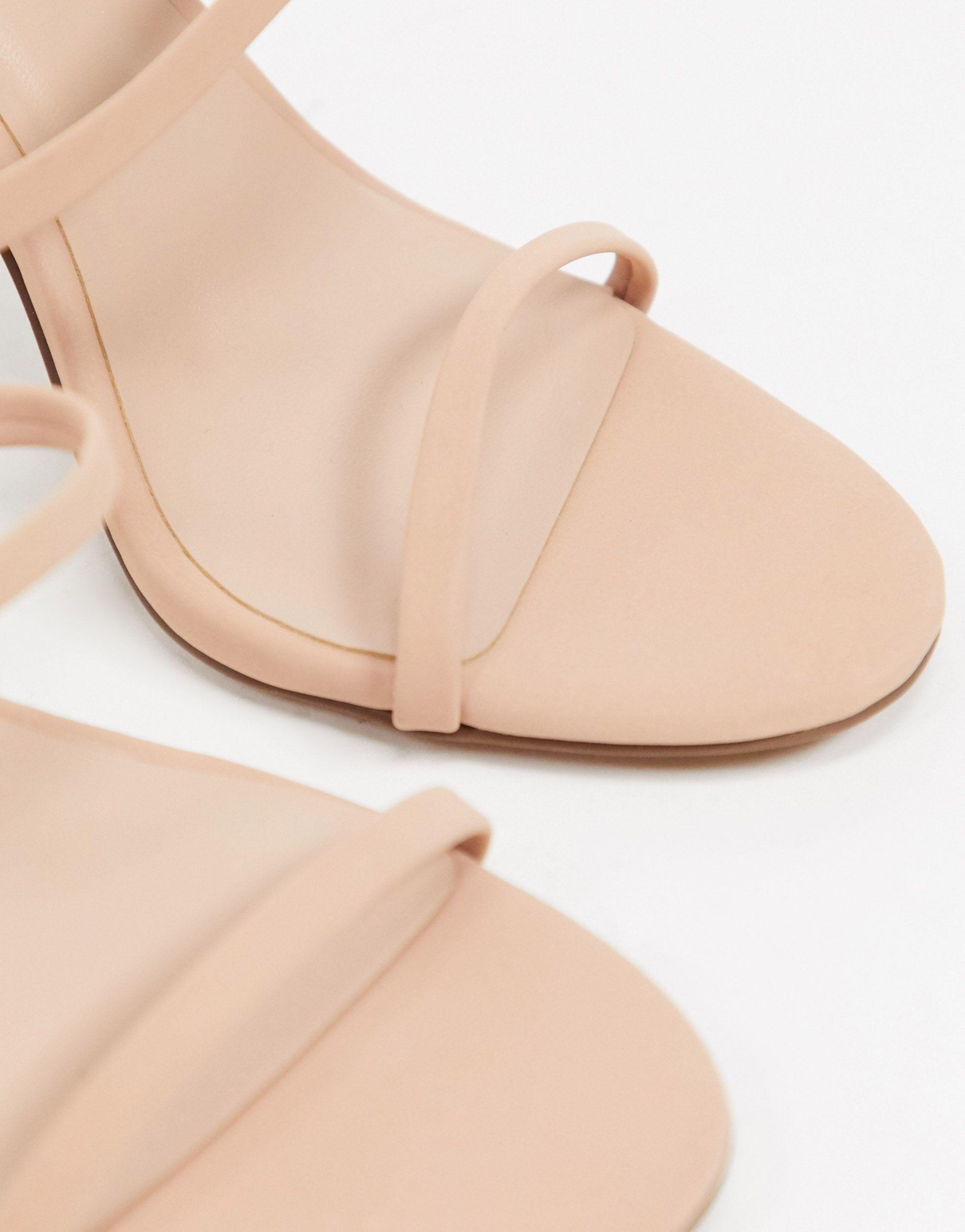 Call It Spring By Aldo - Lunaa - Veganvriendelijke Sandalen Met Transparante  Hak En Bandjes in het Naturel - Lyst
