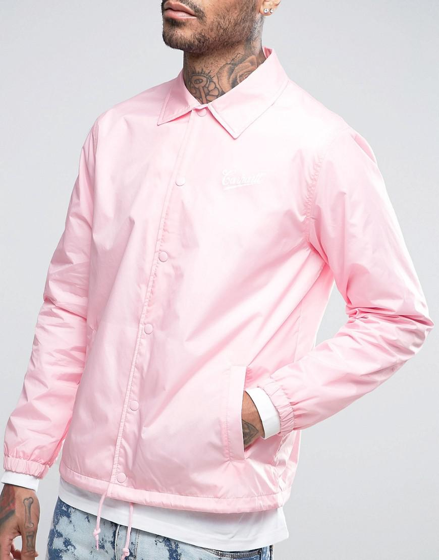 Carhartt WIP Strike Coach Jacket in Pink for Men | Lyst