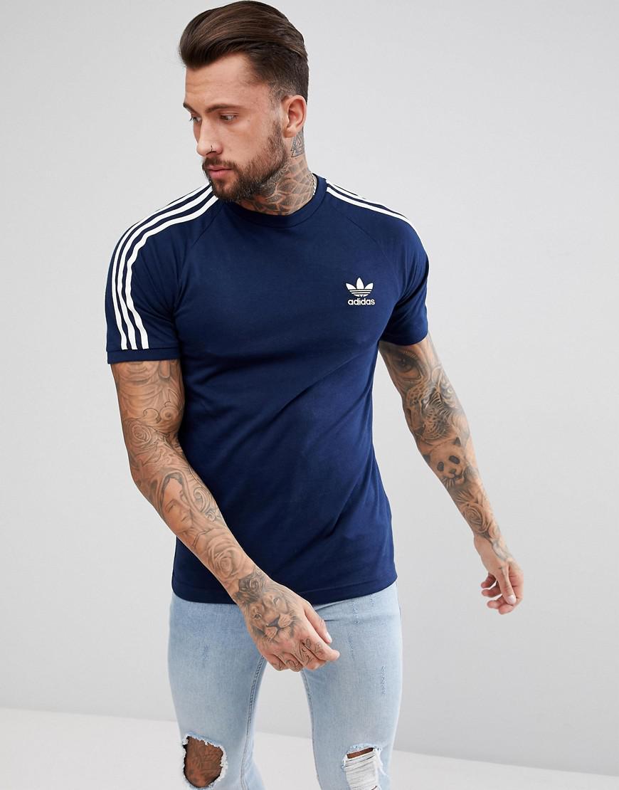 lyst adidas originali adicolor california t - shirt in marina cz4546 lyst adidas originali adicolor california t - shirt in marina cz4546