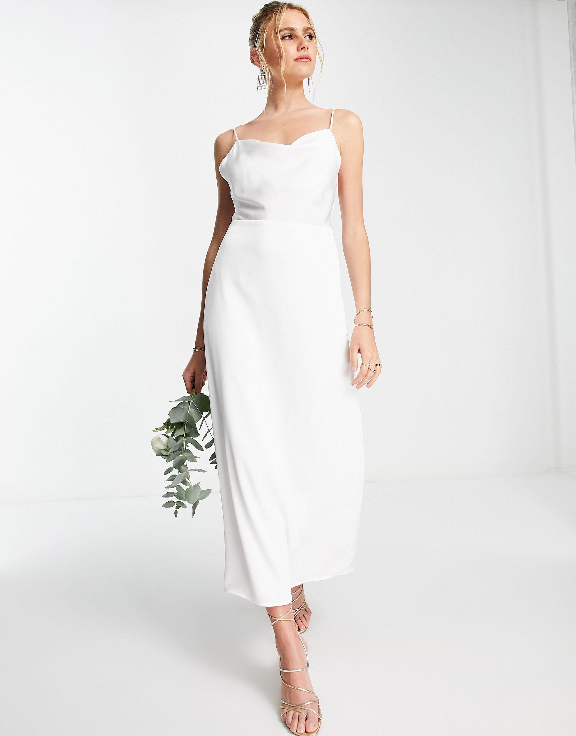 White cami sales maxi dress
