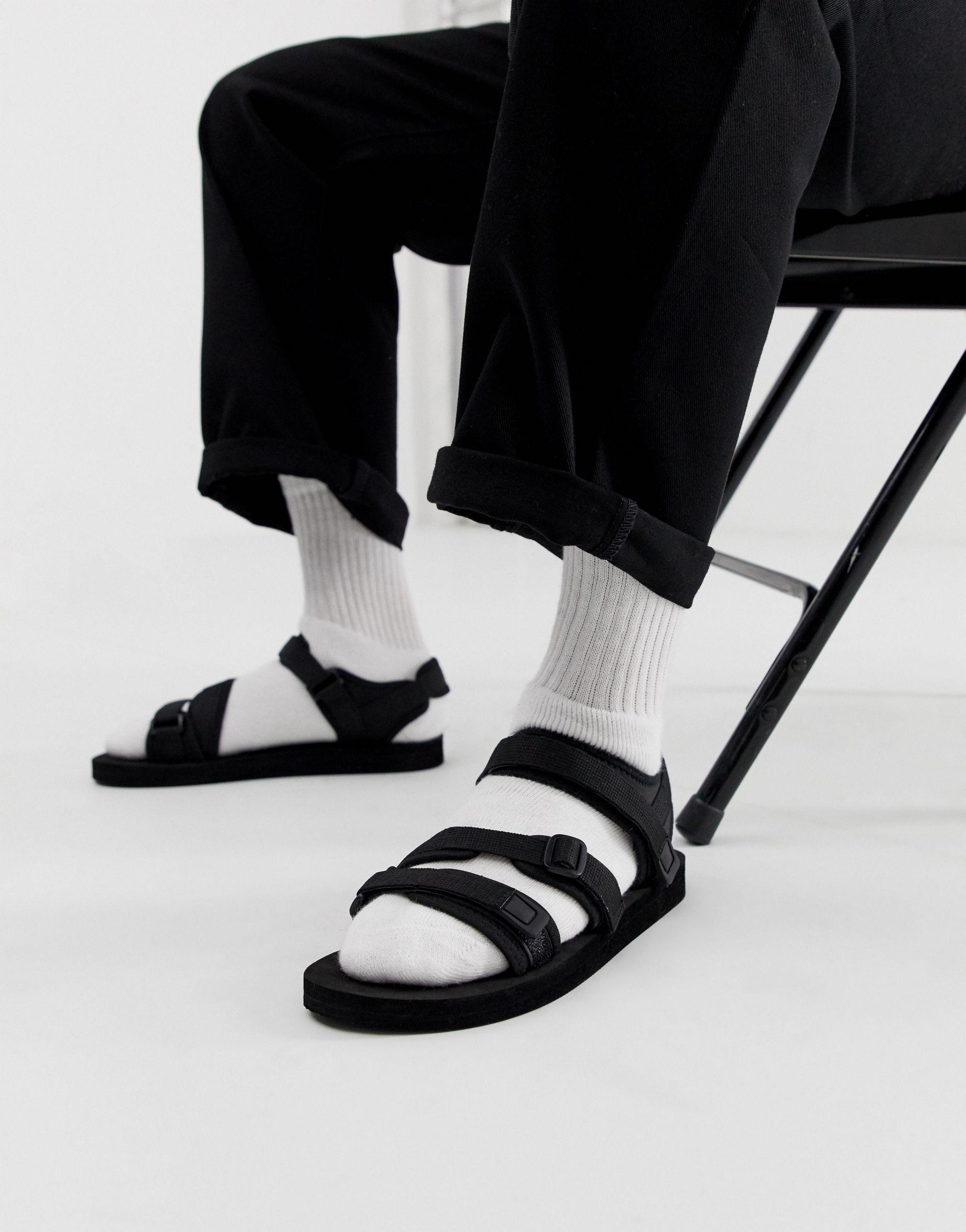 ASOS Tech Sandals in Black for Men | Lyst