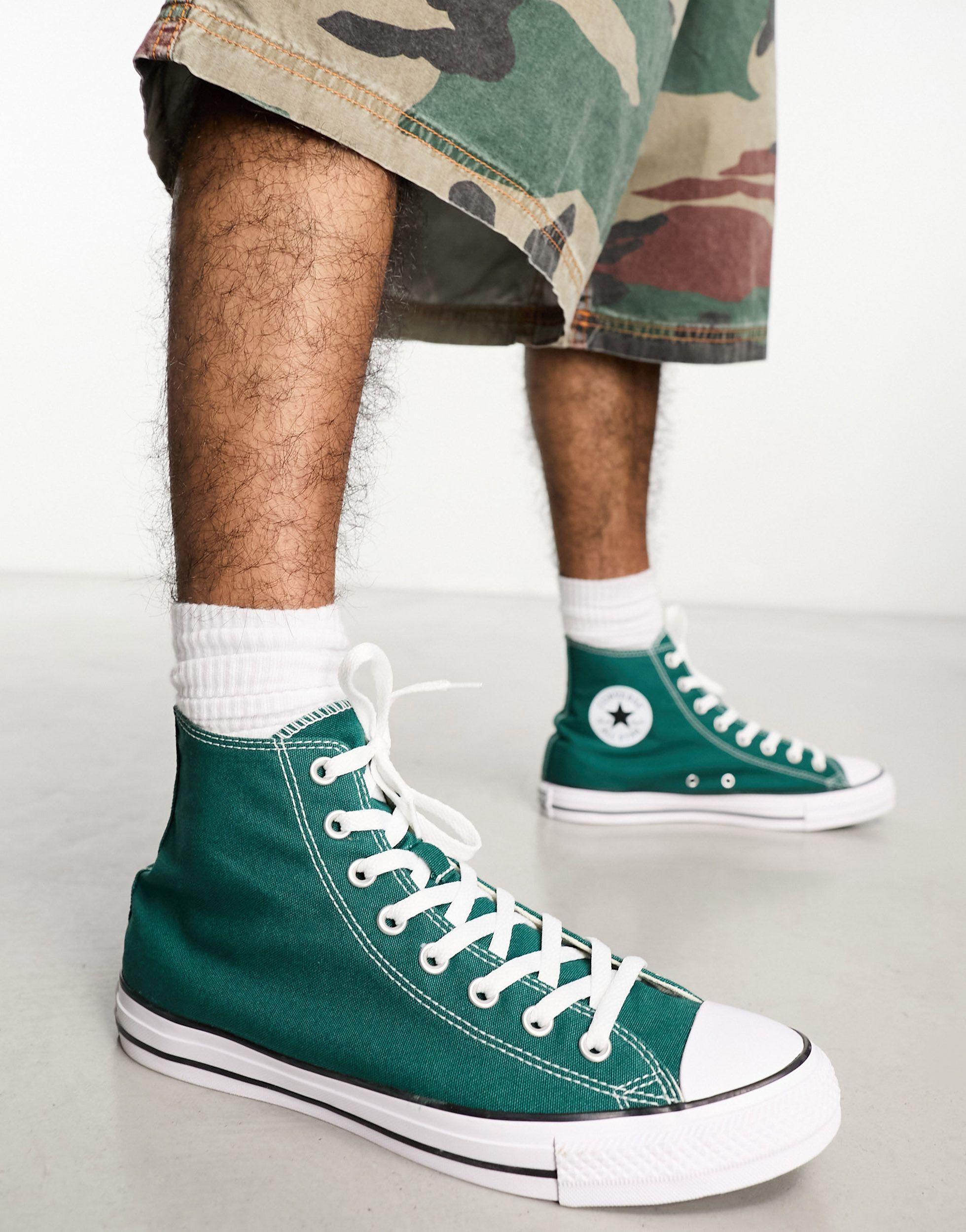 Converse Chuck Taylor All Star Fall Tone Hi Sneakers in Green for Men | Lyst