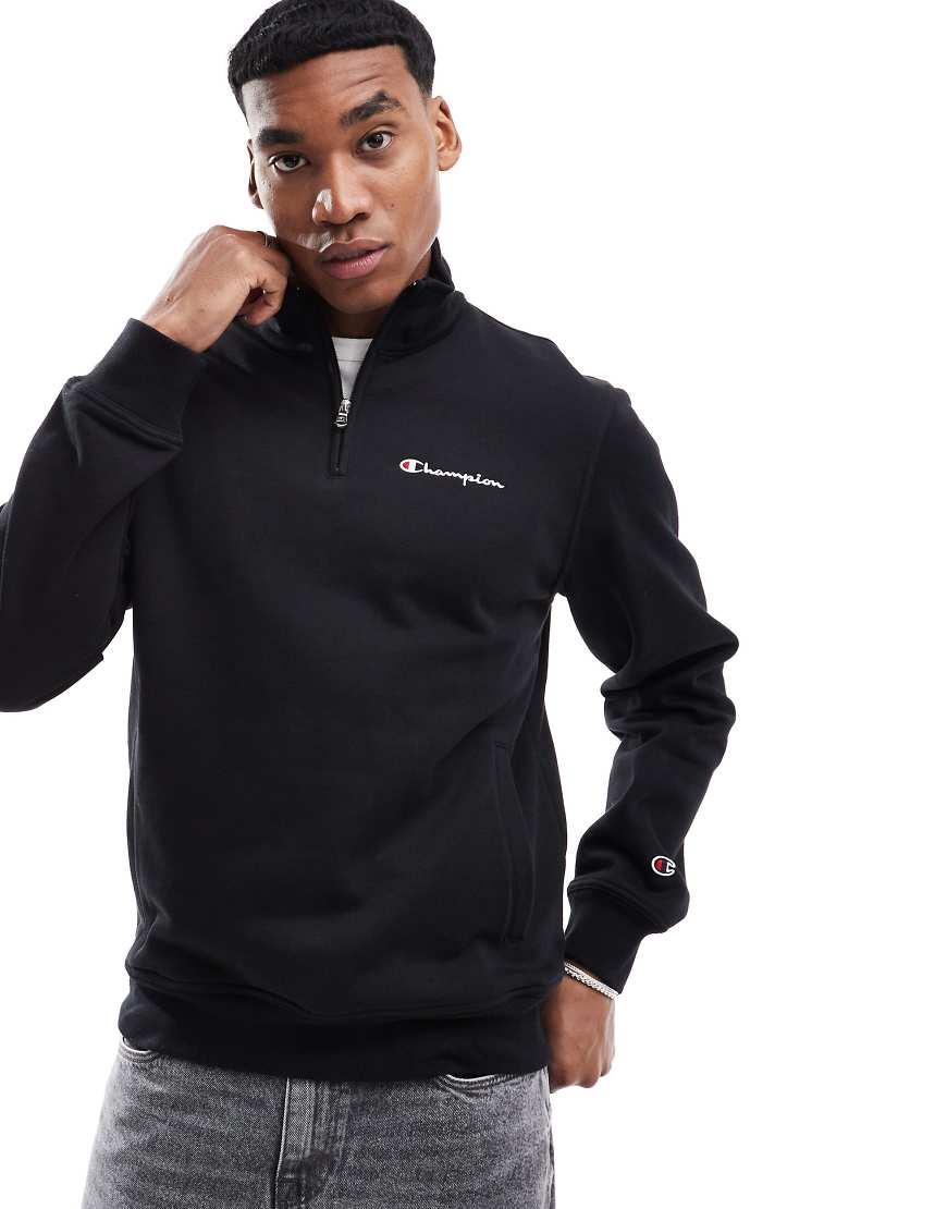 Champion black half zip outlet