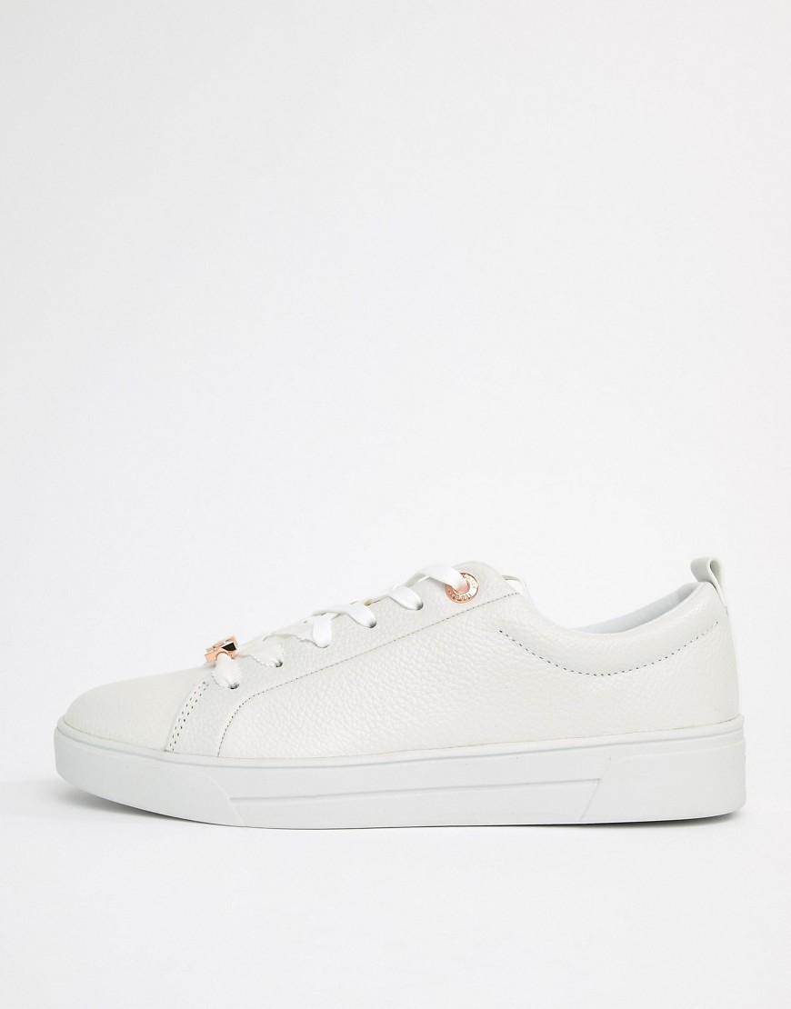 Ted Baker Leather Trainers With Rose 