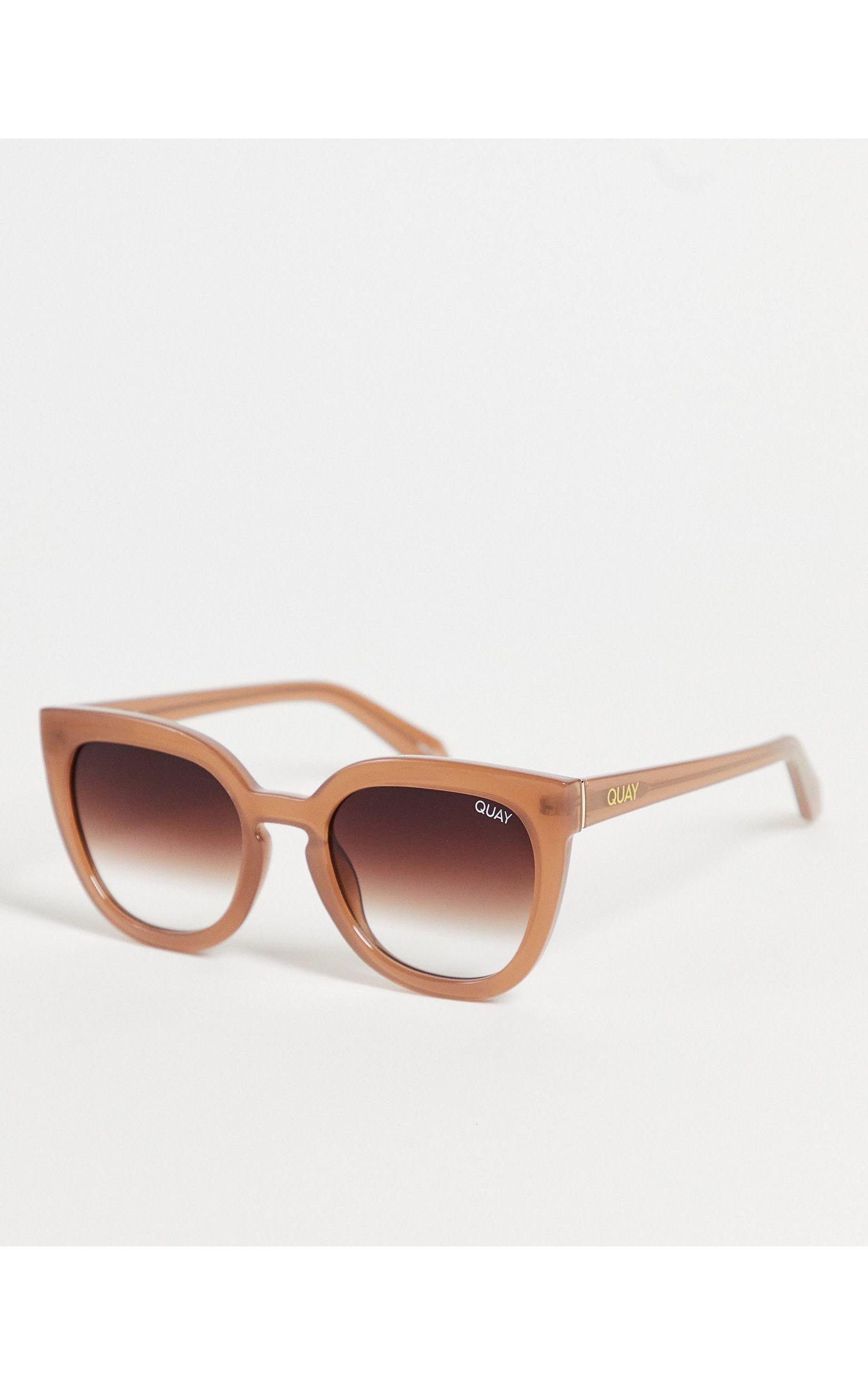 Quay - noosa - occhiali da sole a occhi di gatto da donna, colore caramello  con lenti sfumate di Quay in Marrone | Lyst
