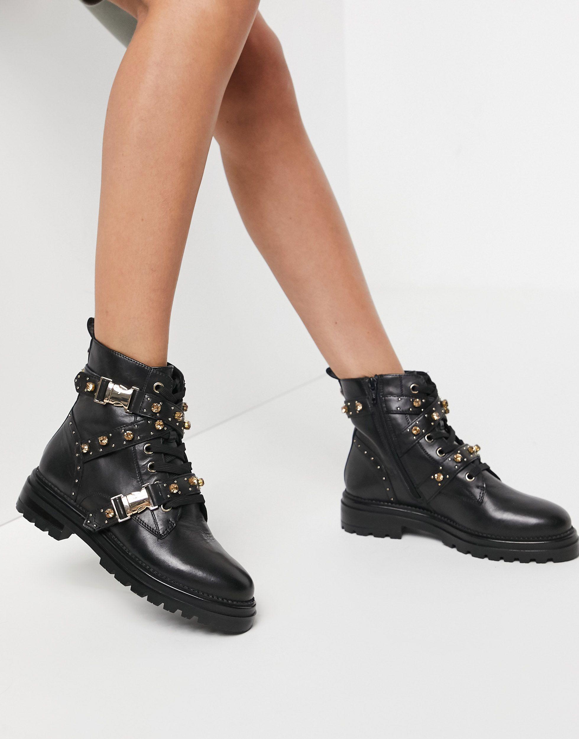 Botas negras de color | Lyst