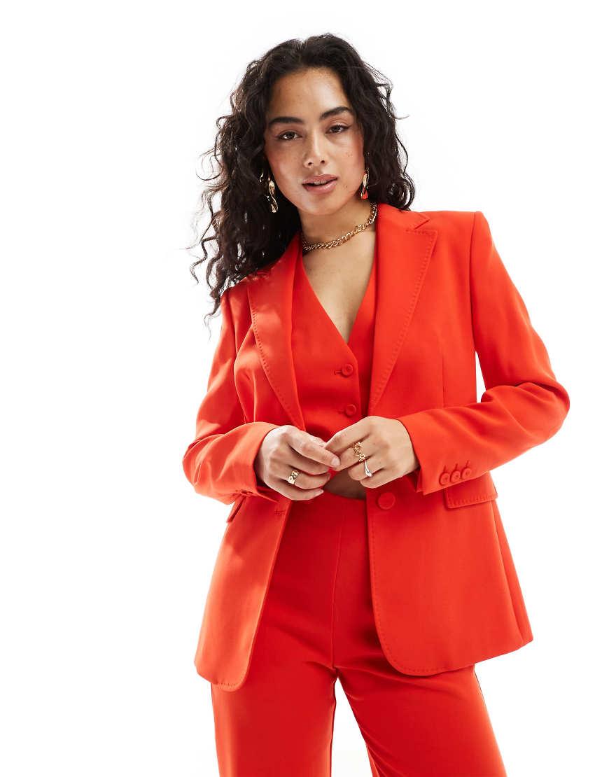 Mango Co Ord Blazer in Red Lyst UK