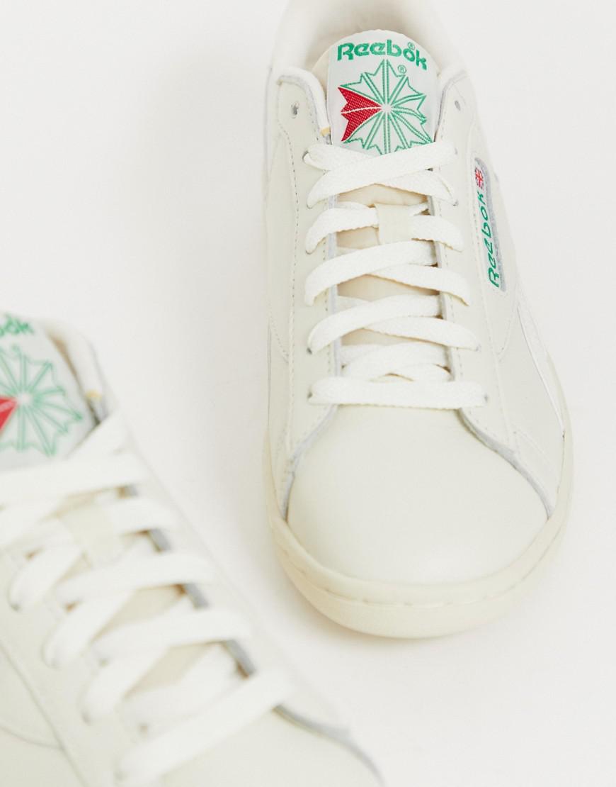 reebok npc trainers in chalk