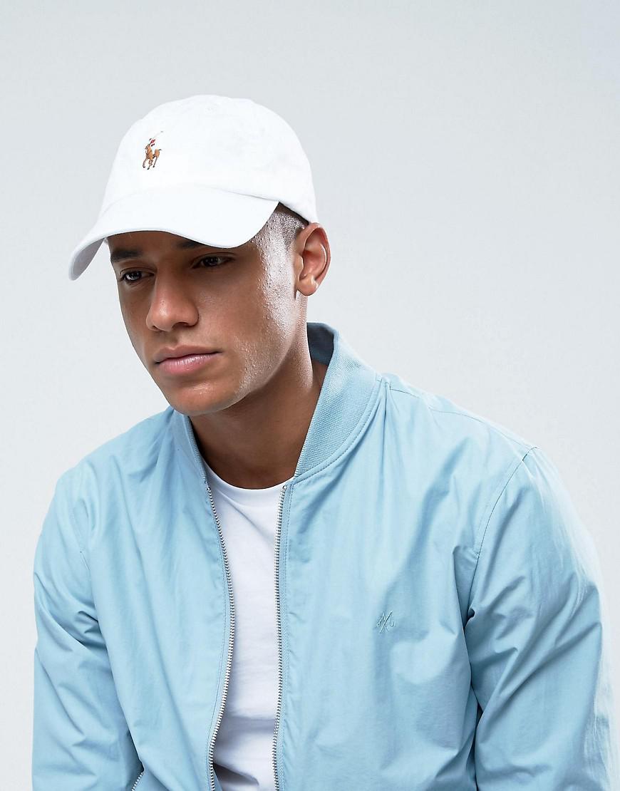 polo ralph lauren player baseball cap in grey