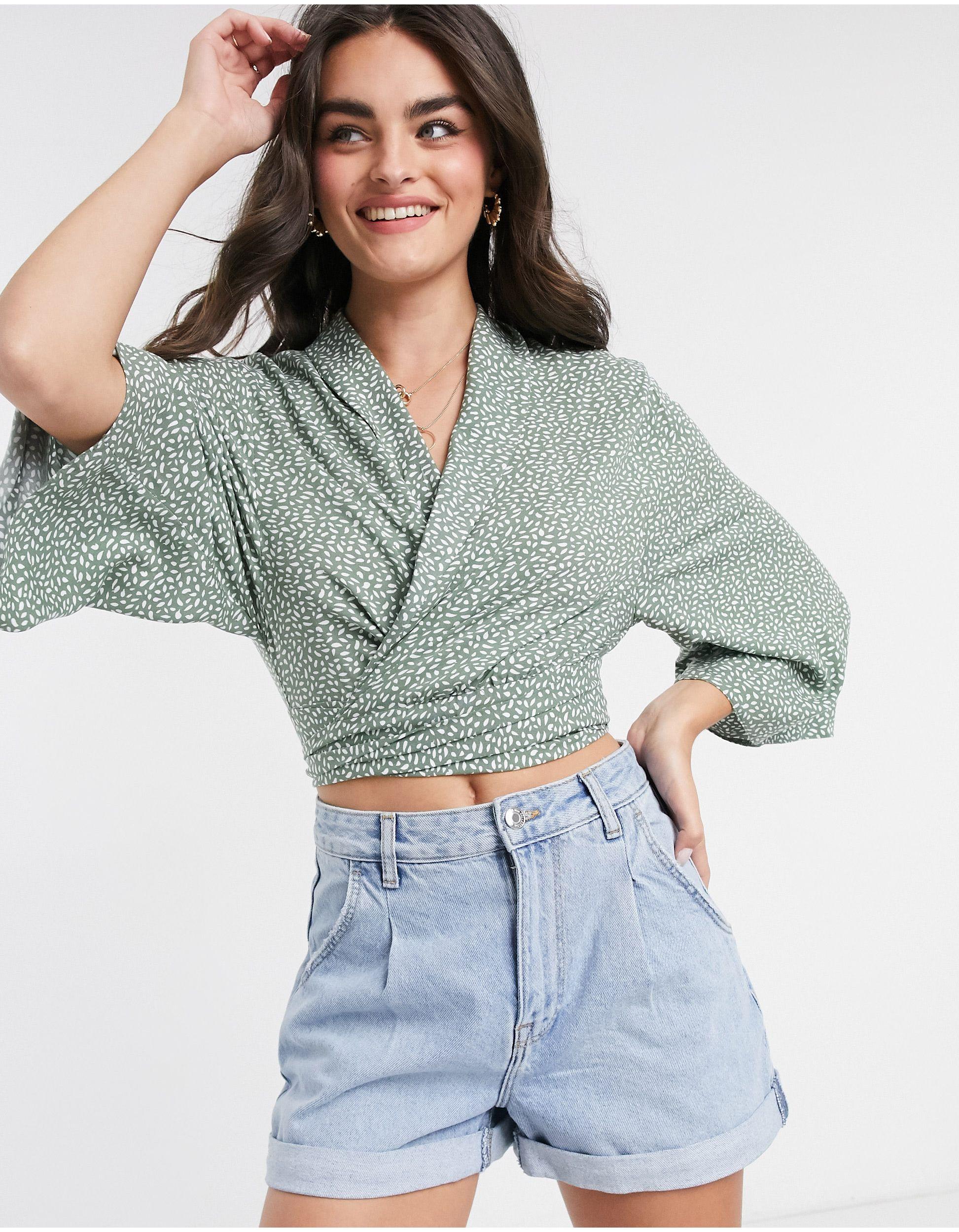 batwing wrap top