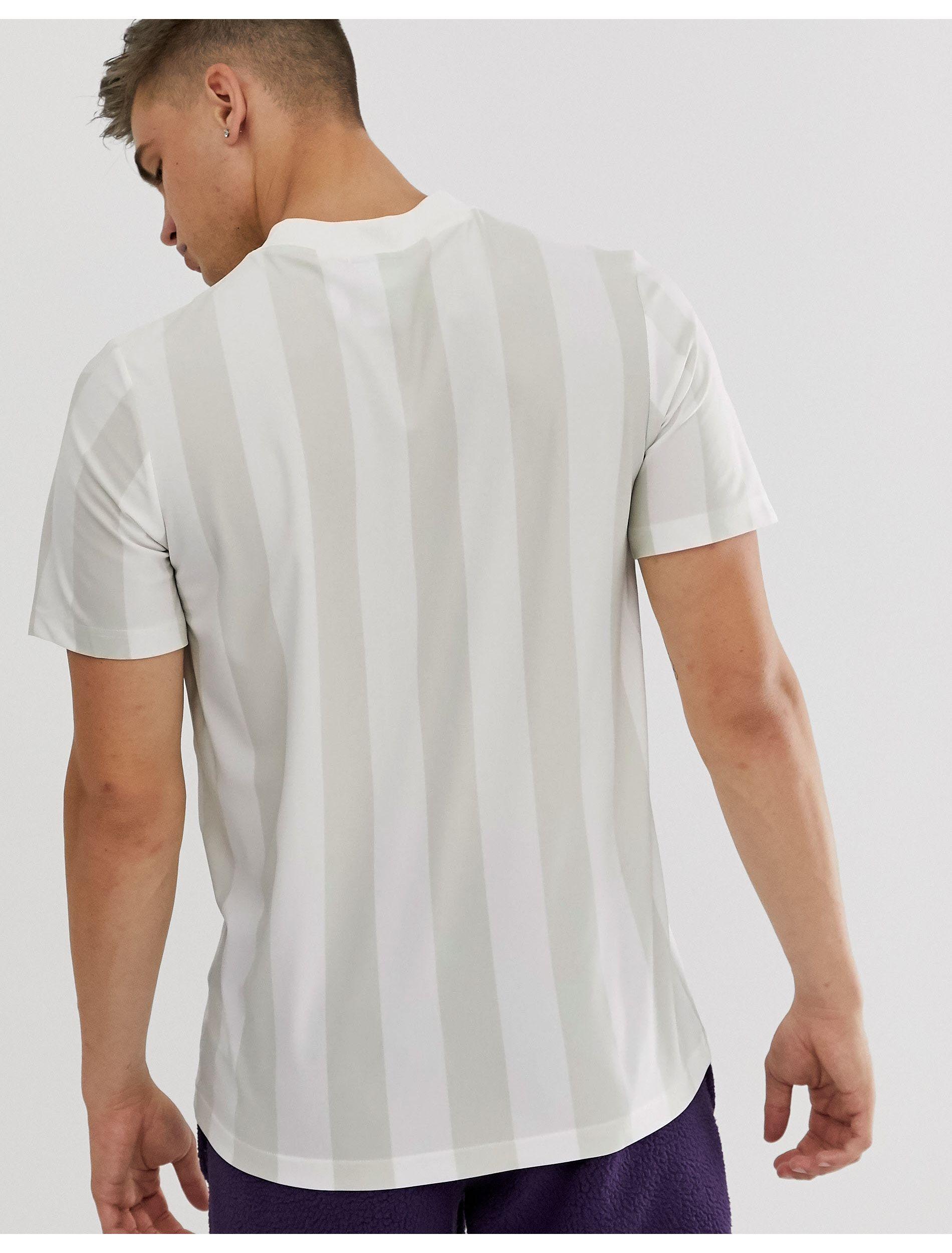 adidas Originals – Gestreiftes T-Shirt in Weiß für Herren | Lyst DE