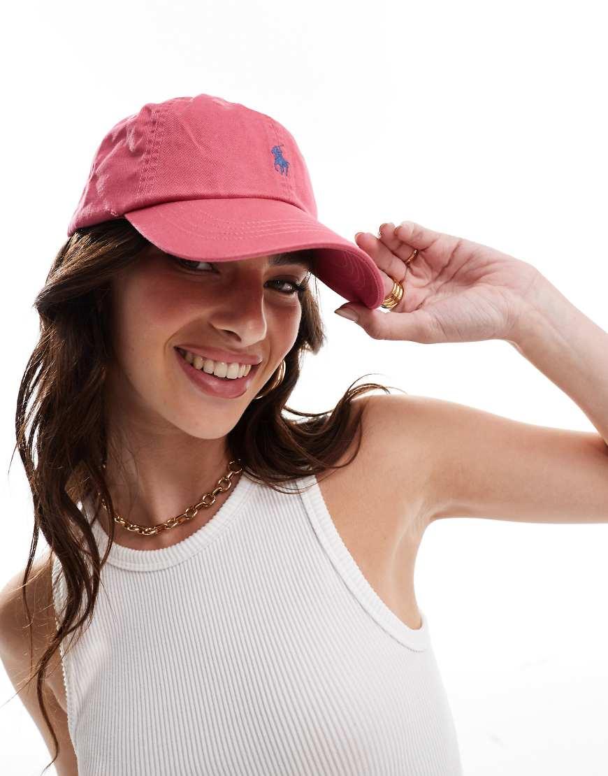 Cappellino Slavato Con Logo di Polo Ralph Lauren in Rosa Lyst