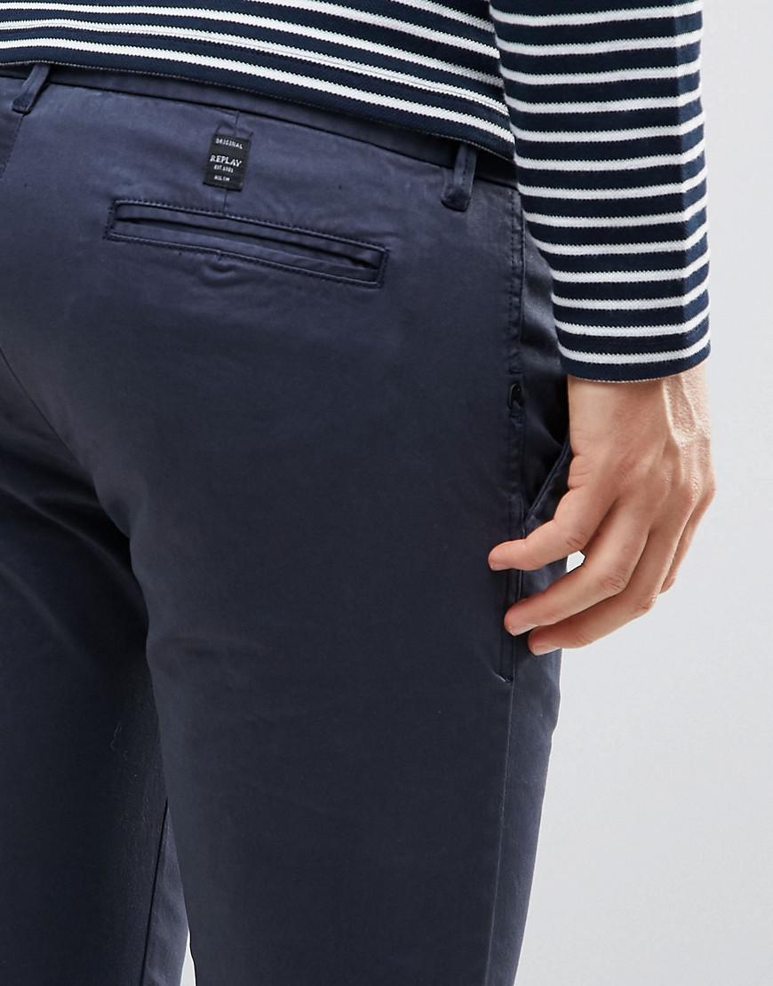 replay chinos slim fit