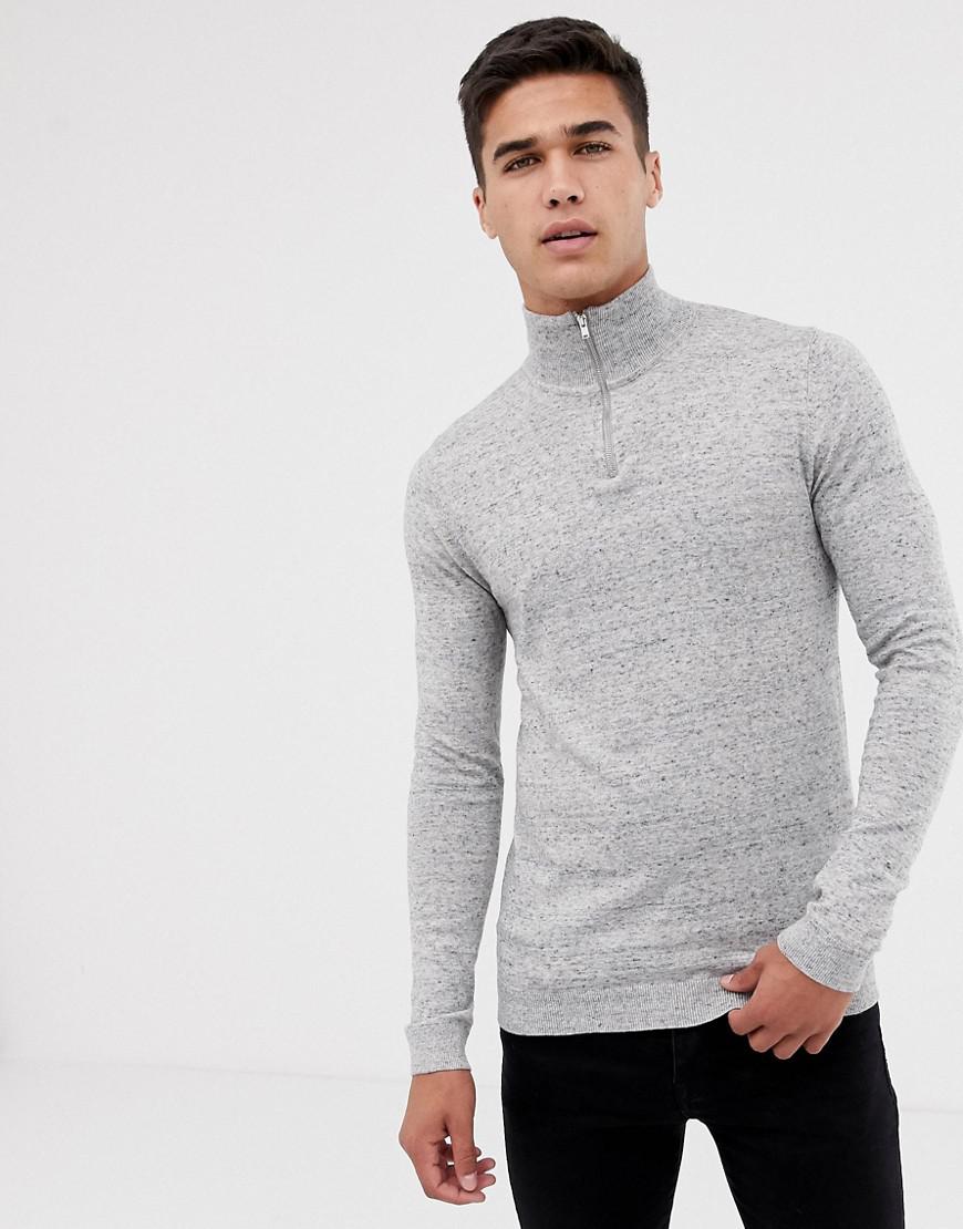 turtle neck zip jumper