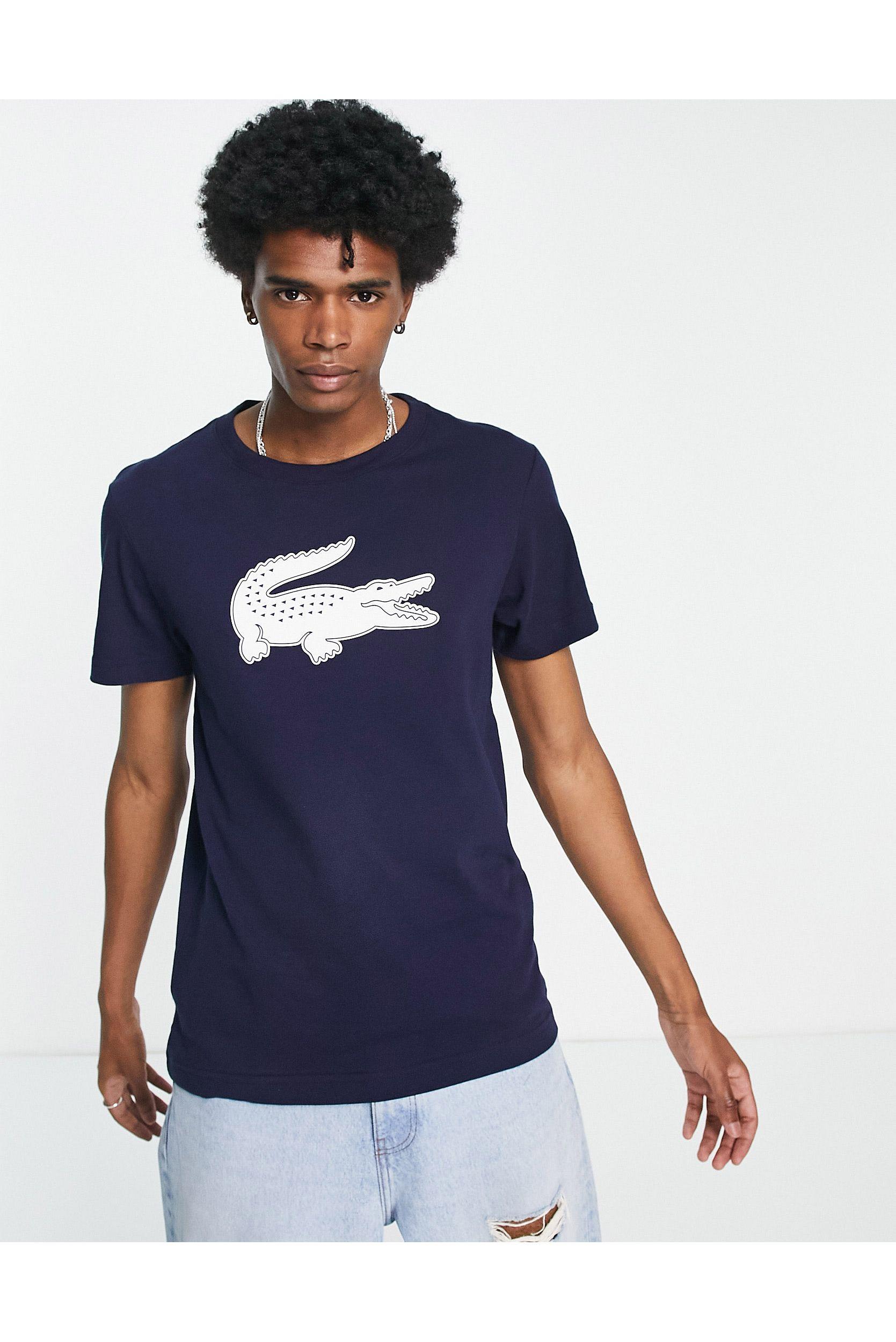 T-shirt With Large Croc in Blue for Men |