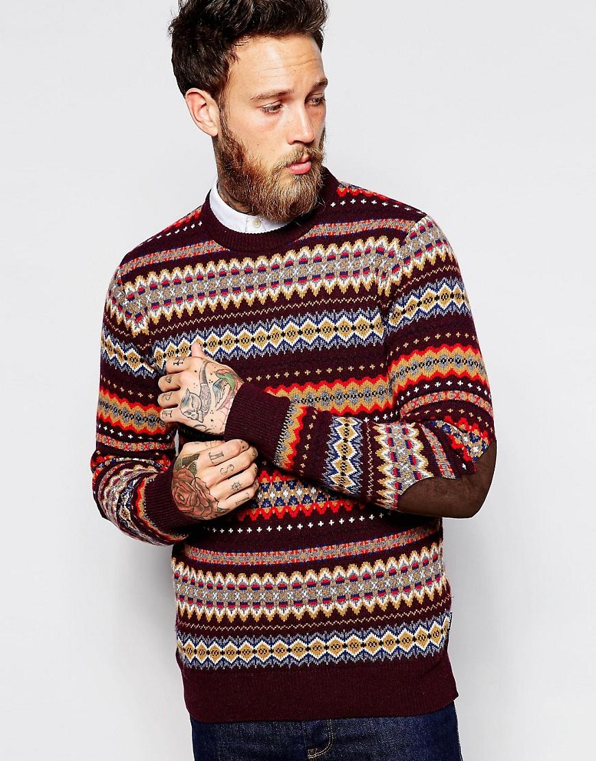 barbour red jumper