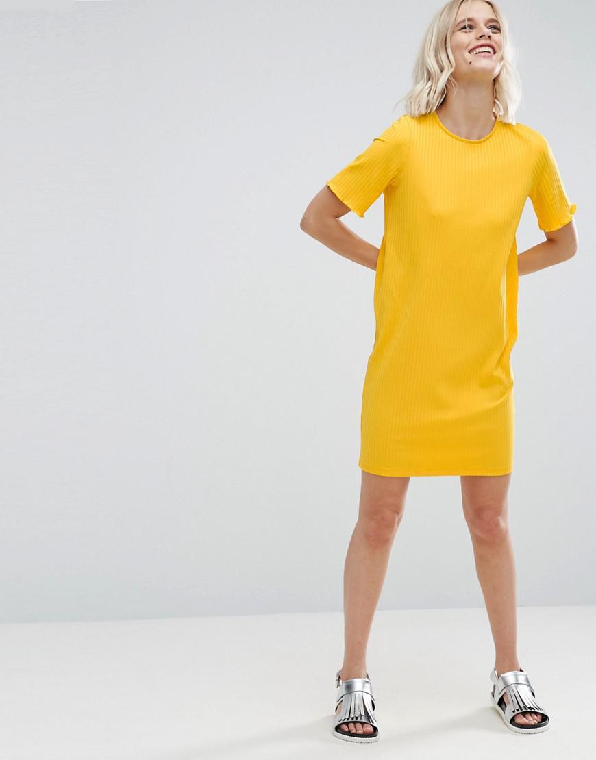 ribbed t shirt dress