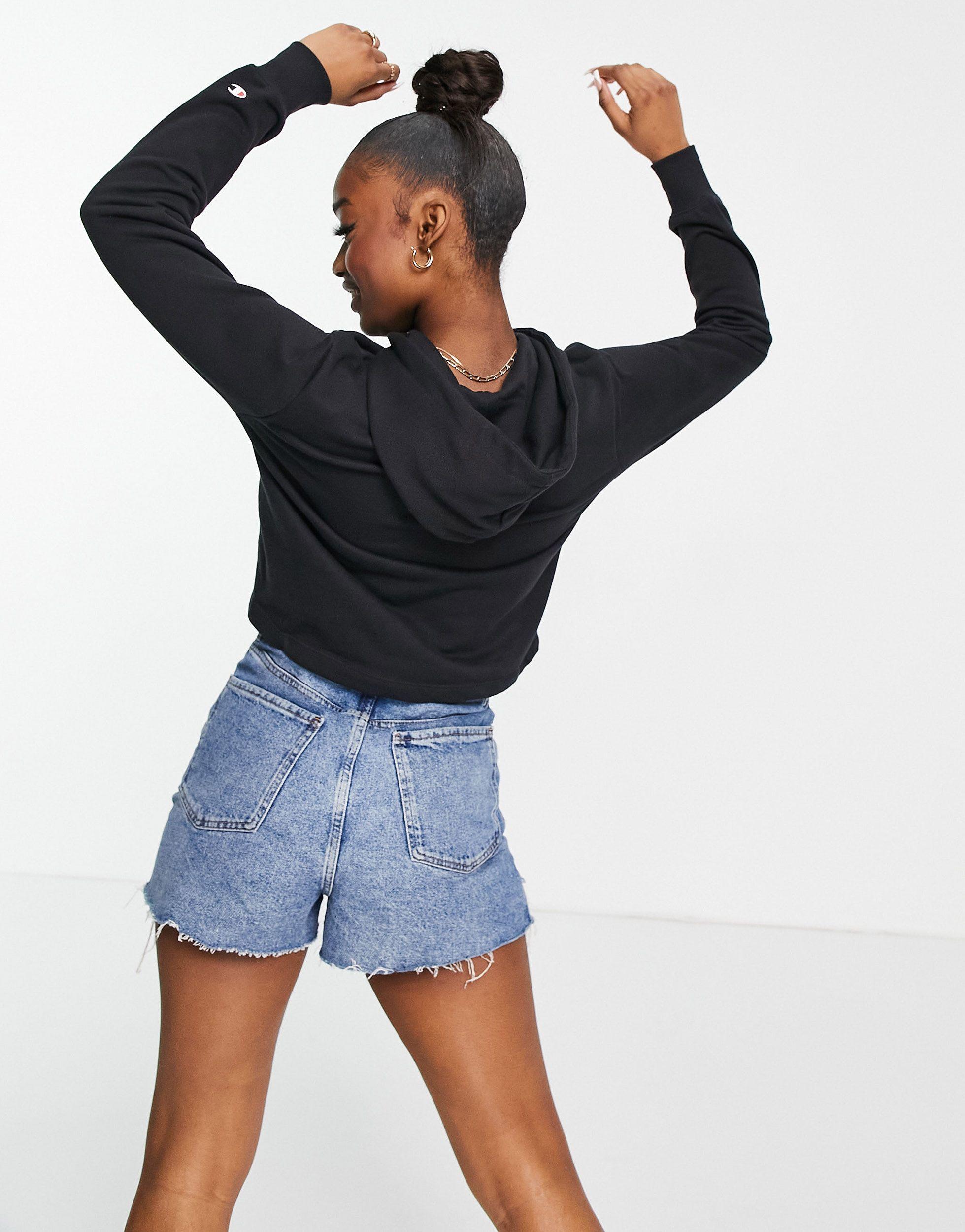 champion cropped boxy sweatshirt