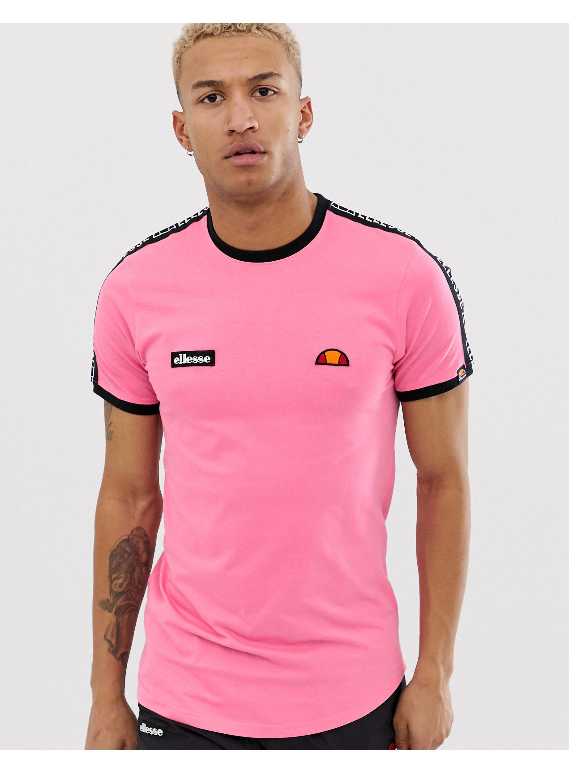 Camiseta rosa con cinta Fede Ellesse de hombre de color Rosa | Lyst