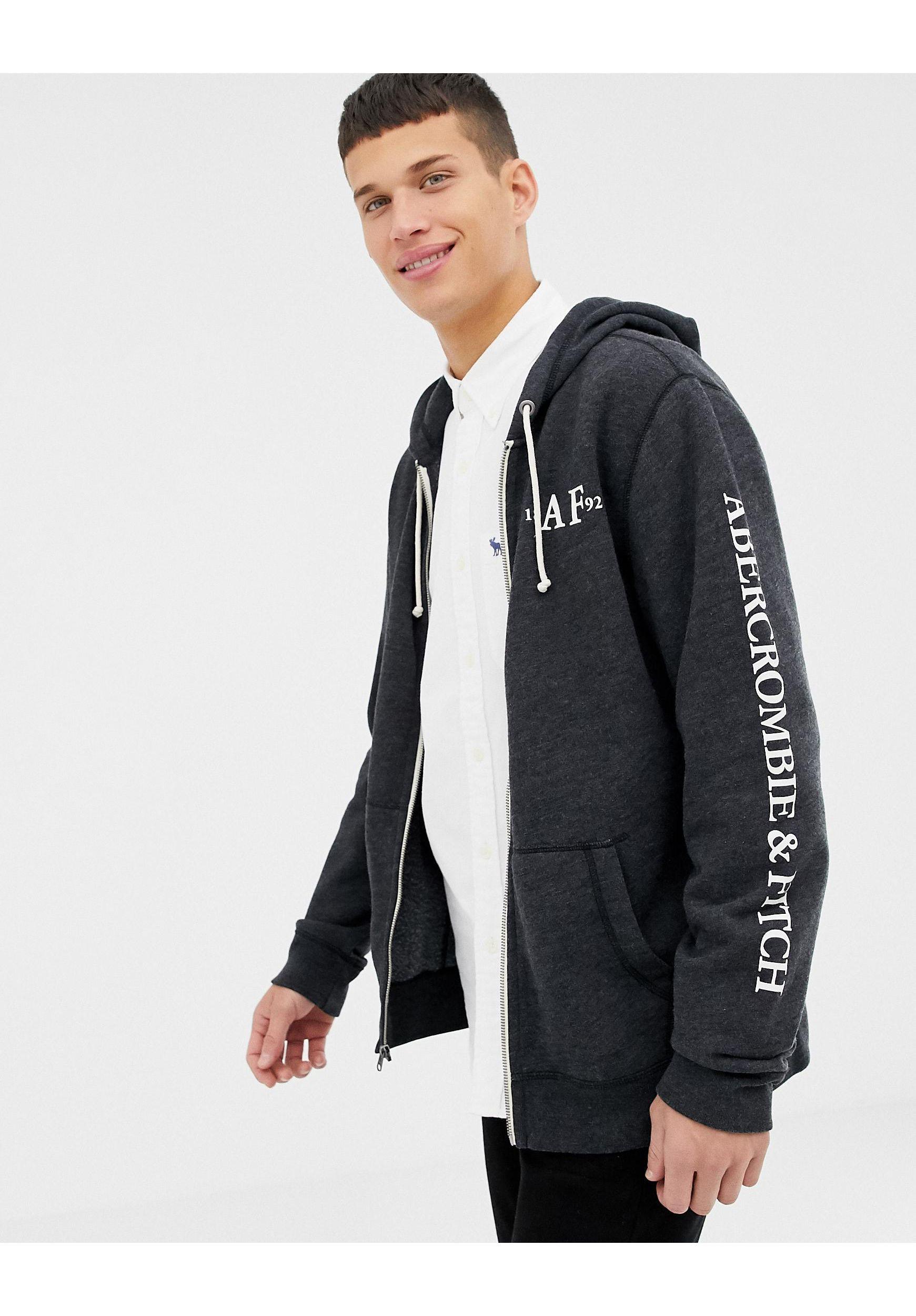 abercrombie and fitch zip up hoodie