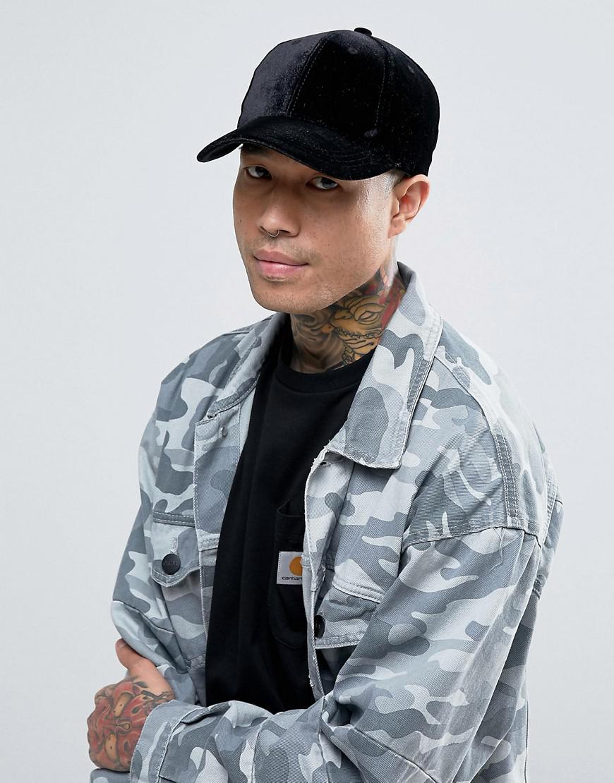 velvet baseball hat