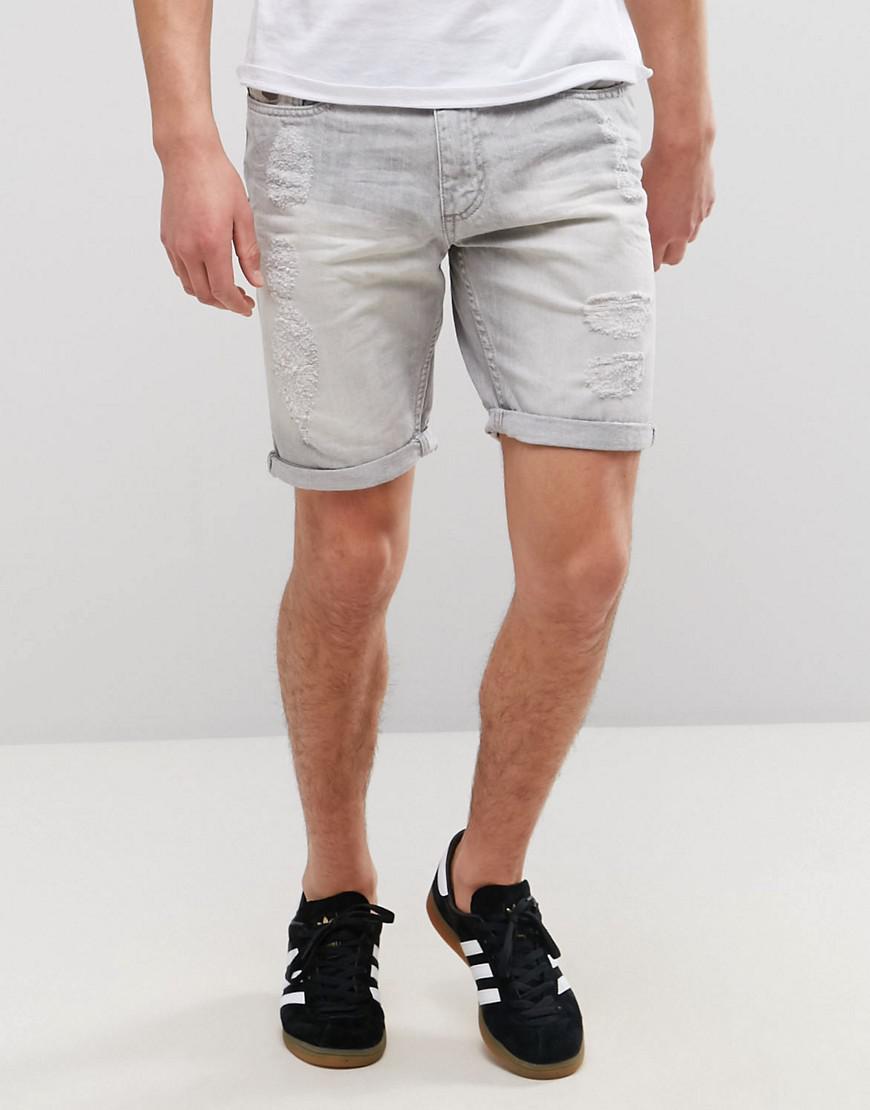 threadbare denim shorts