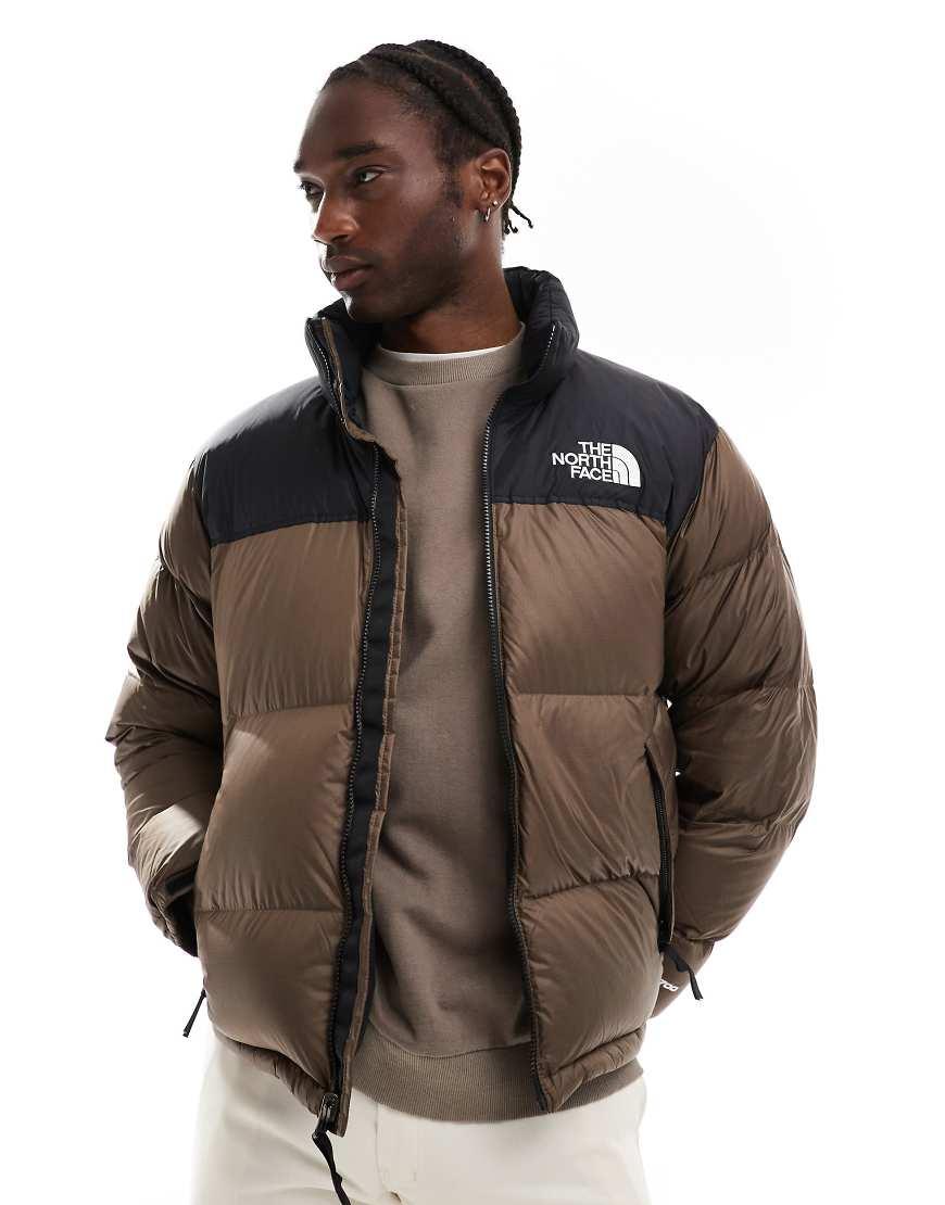The North Face Retro Nuptse Puffer Jacket in Brown for Men Lyst UK