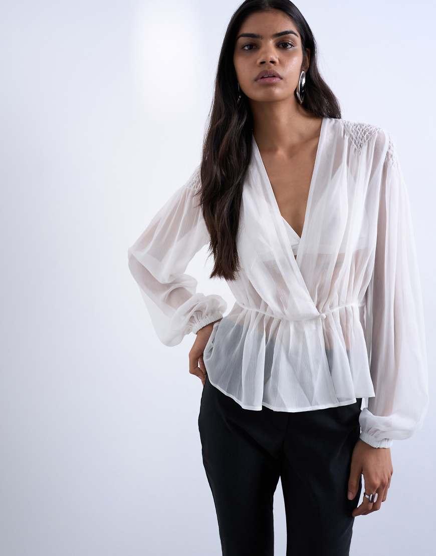 Blouse Topshop En Soie Noire/rose - Taille 10, Neuf Sans étiquettes, Style élégant