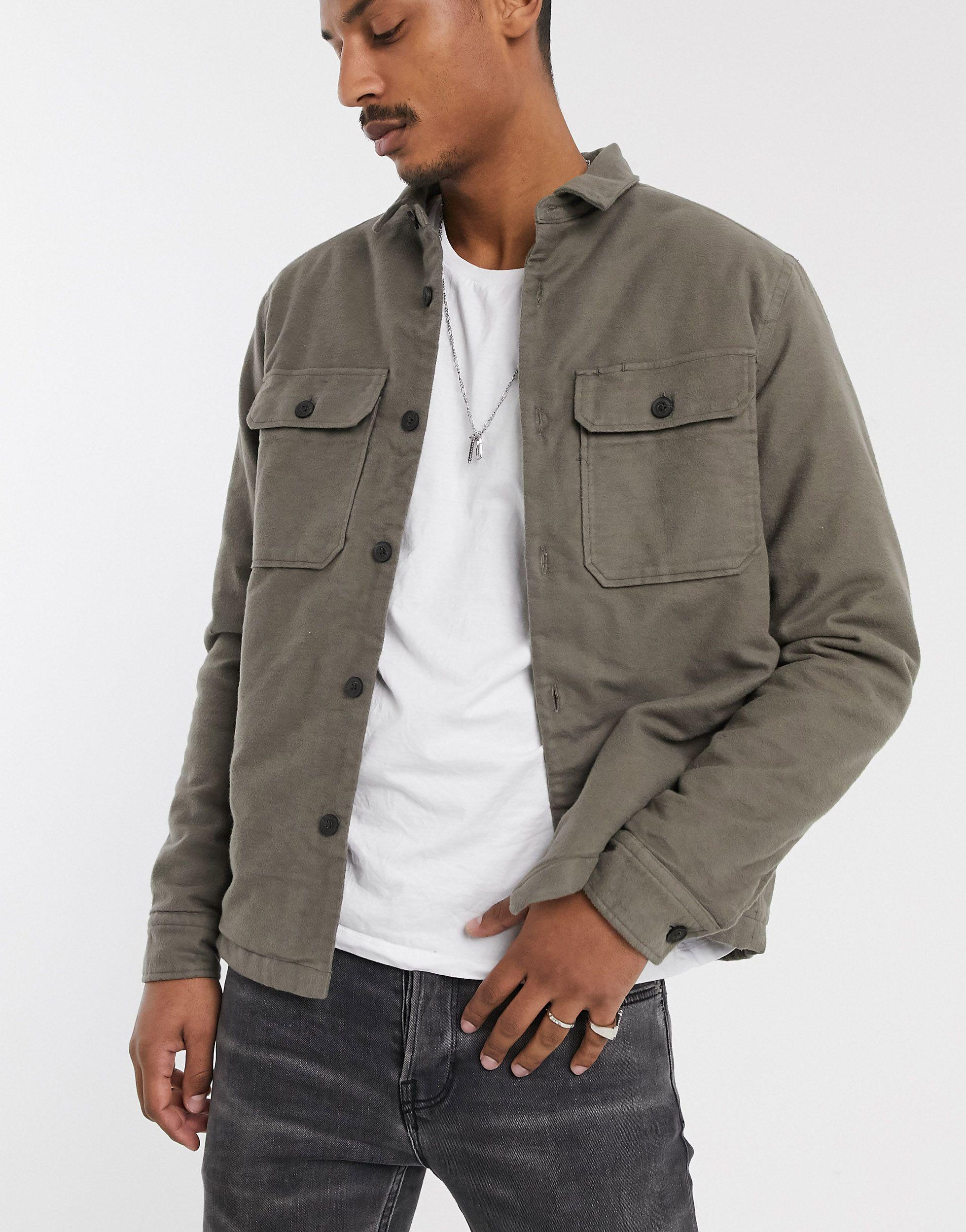 green overshirt jacket