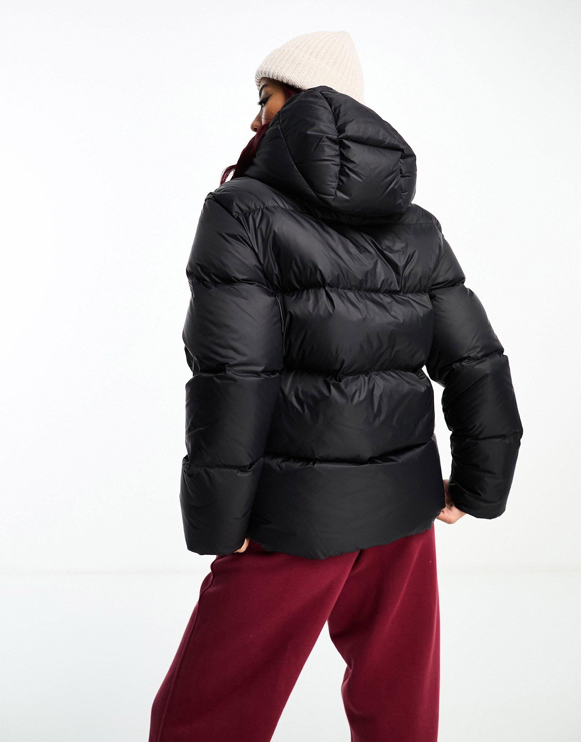 Polo Ralph Lauren Carly Icon Logo Down Puffer Jacket in Black