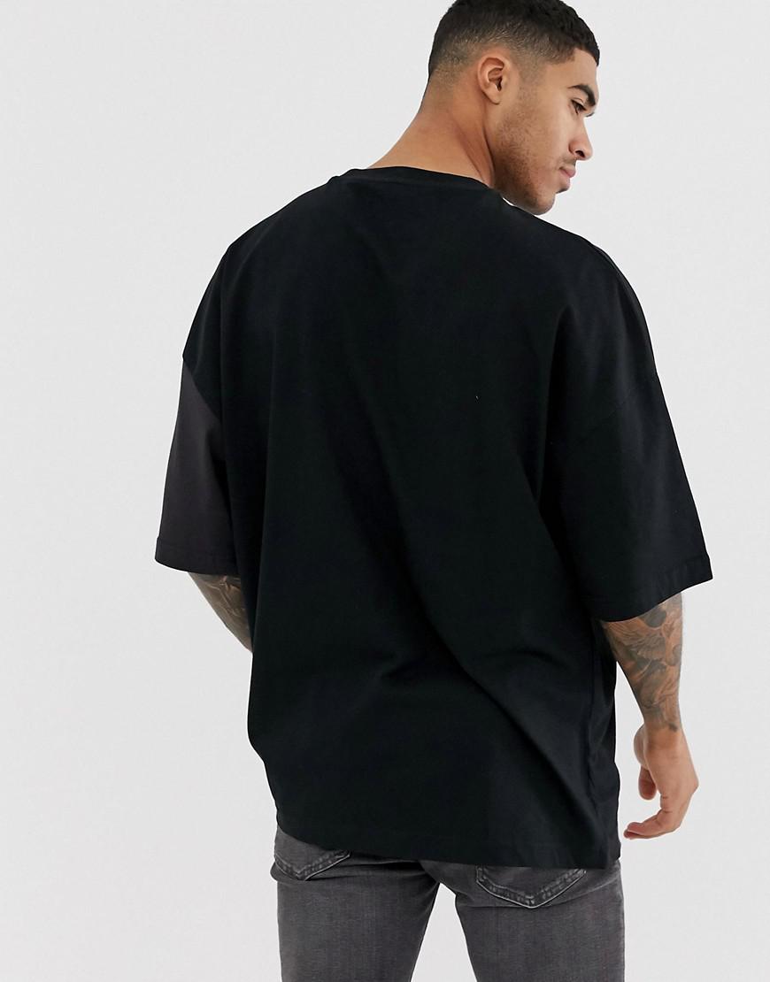 T-shirt oversize avec imprim sur la poitrine Jean Bershka pour homme en  coloris Noir - Lyst