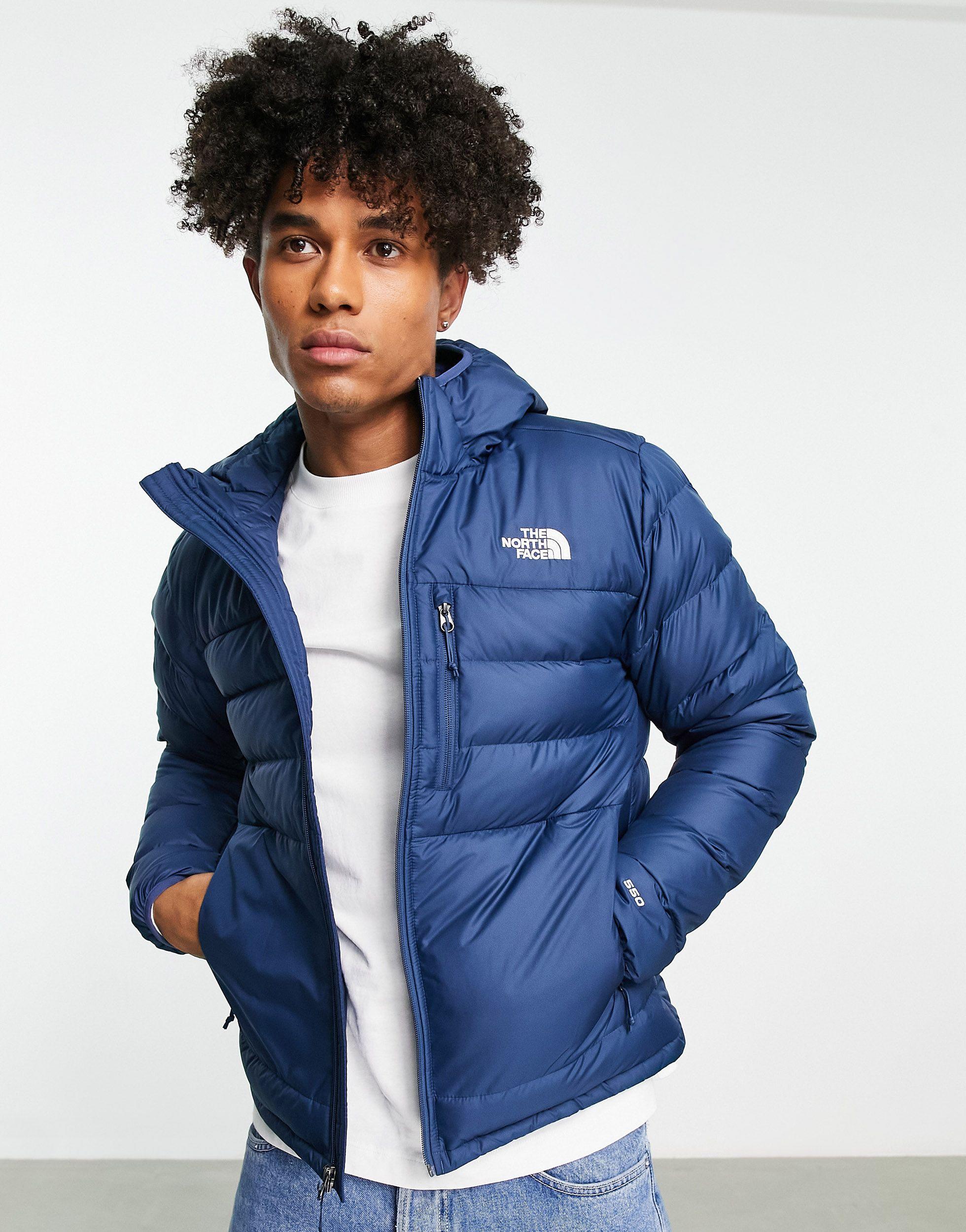 The North Face Aconcagua 2 Hooded Down Puffer Jacket in Blue for Men ...