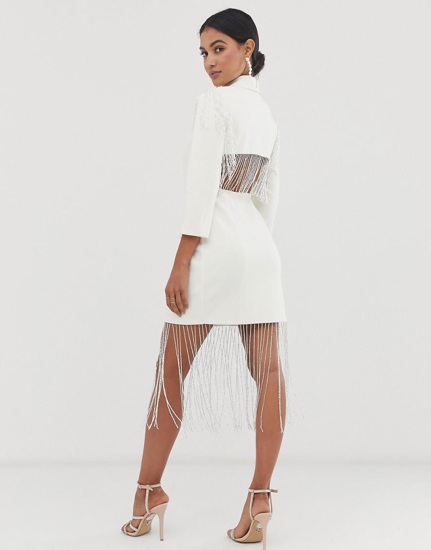 asos white blazer dress