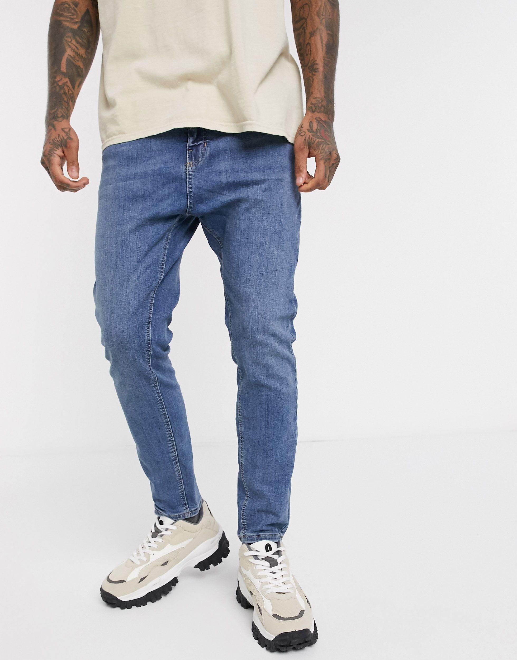 Tapered Carrot Fit Jeans 