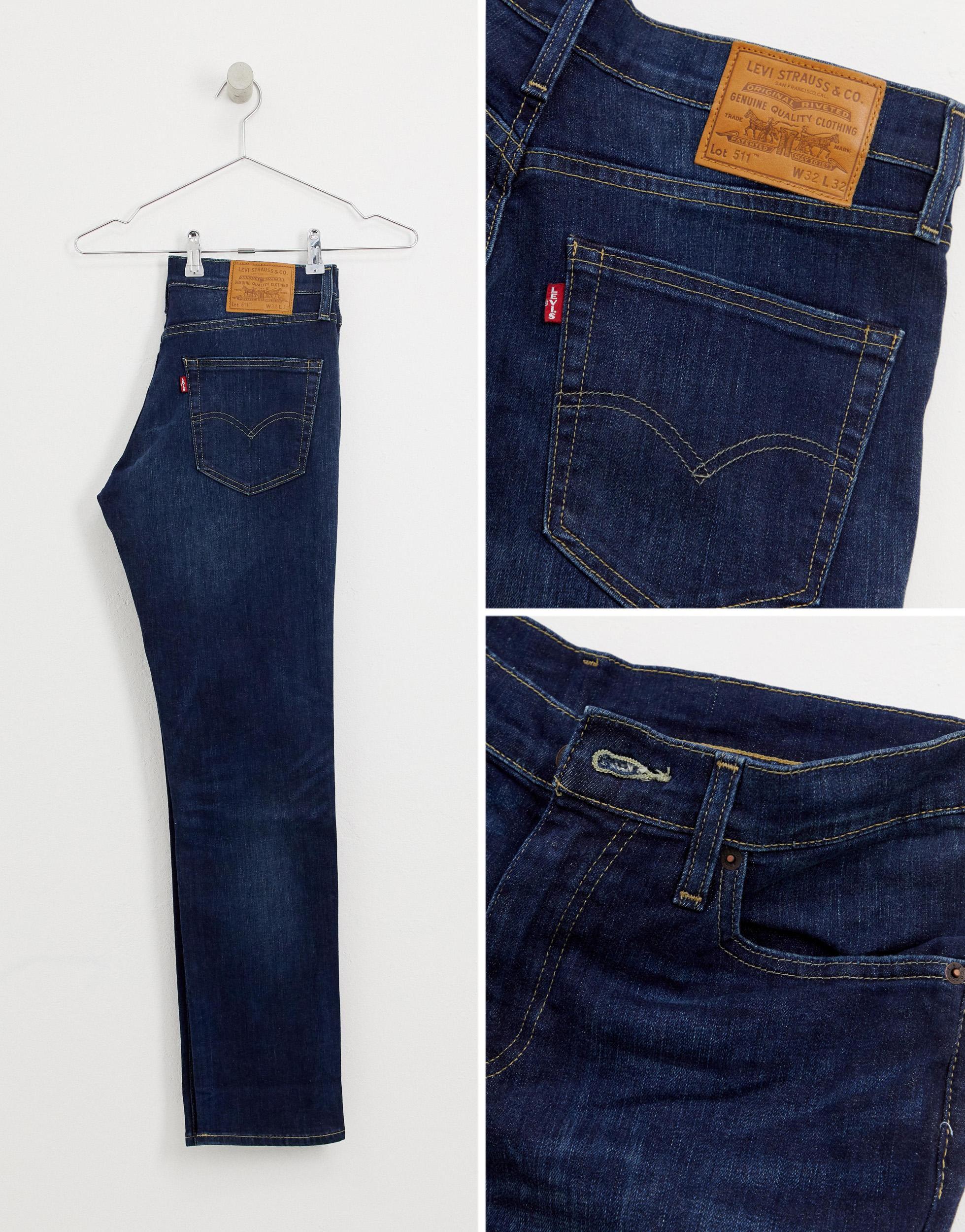 Levi's Denim 511 Slim Fit Low Rise 