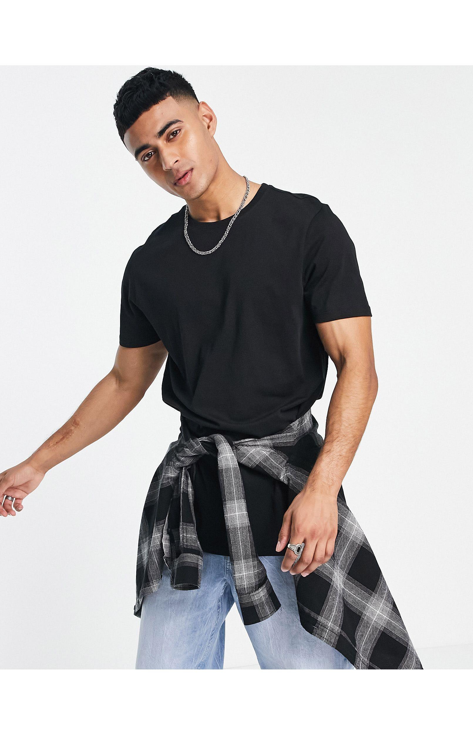 New Look Cotton Longline T-shirt in 