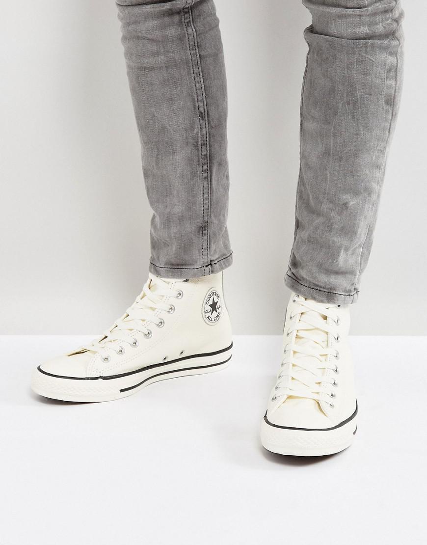 converse chuck taylor all star hi plimsolls in white